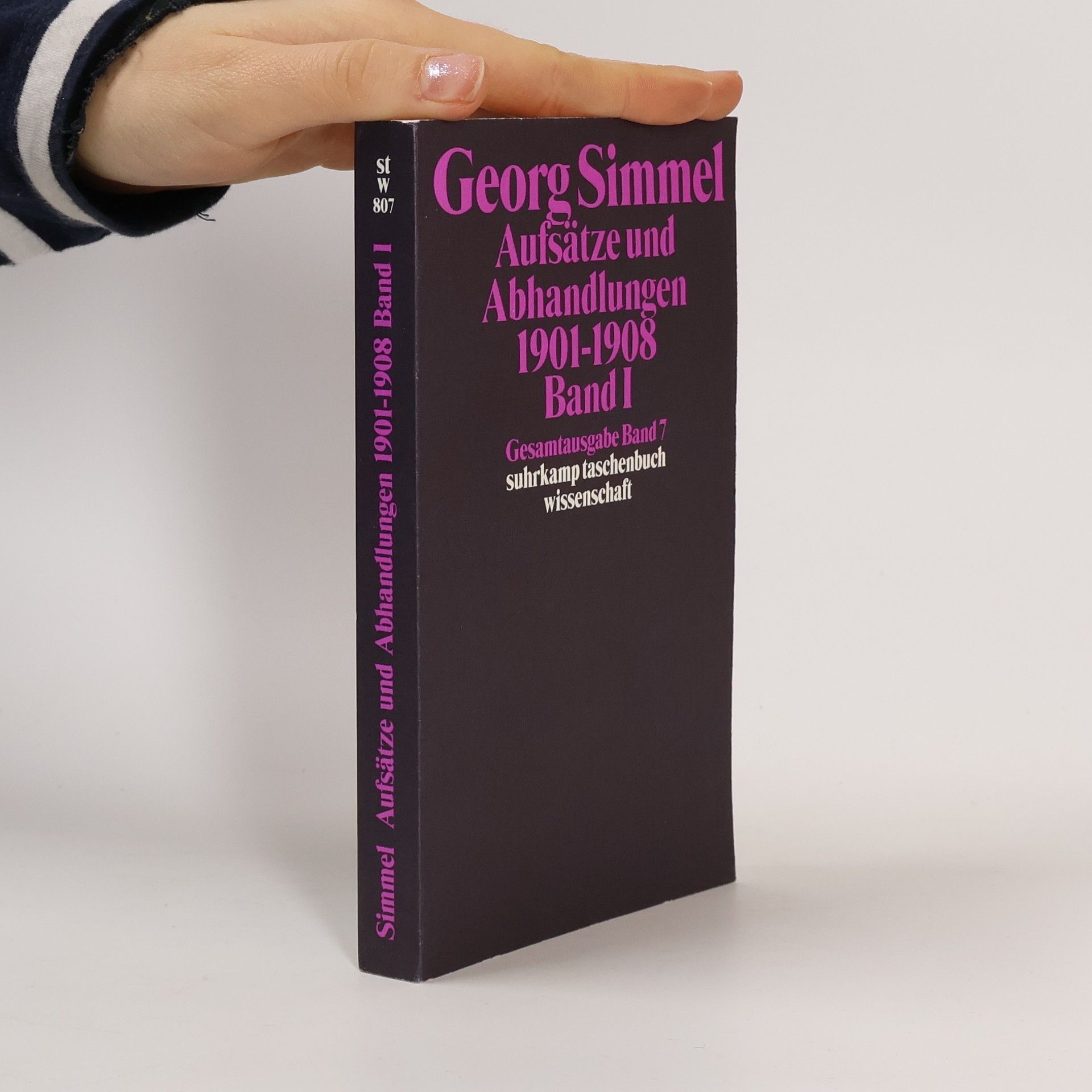 Georg Simmel Aufsätze und Abhandlungen 1901 -1908. Band 1