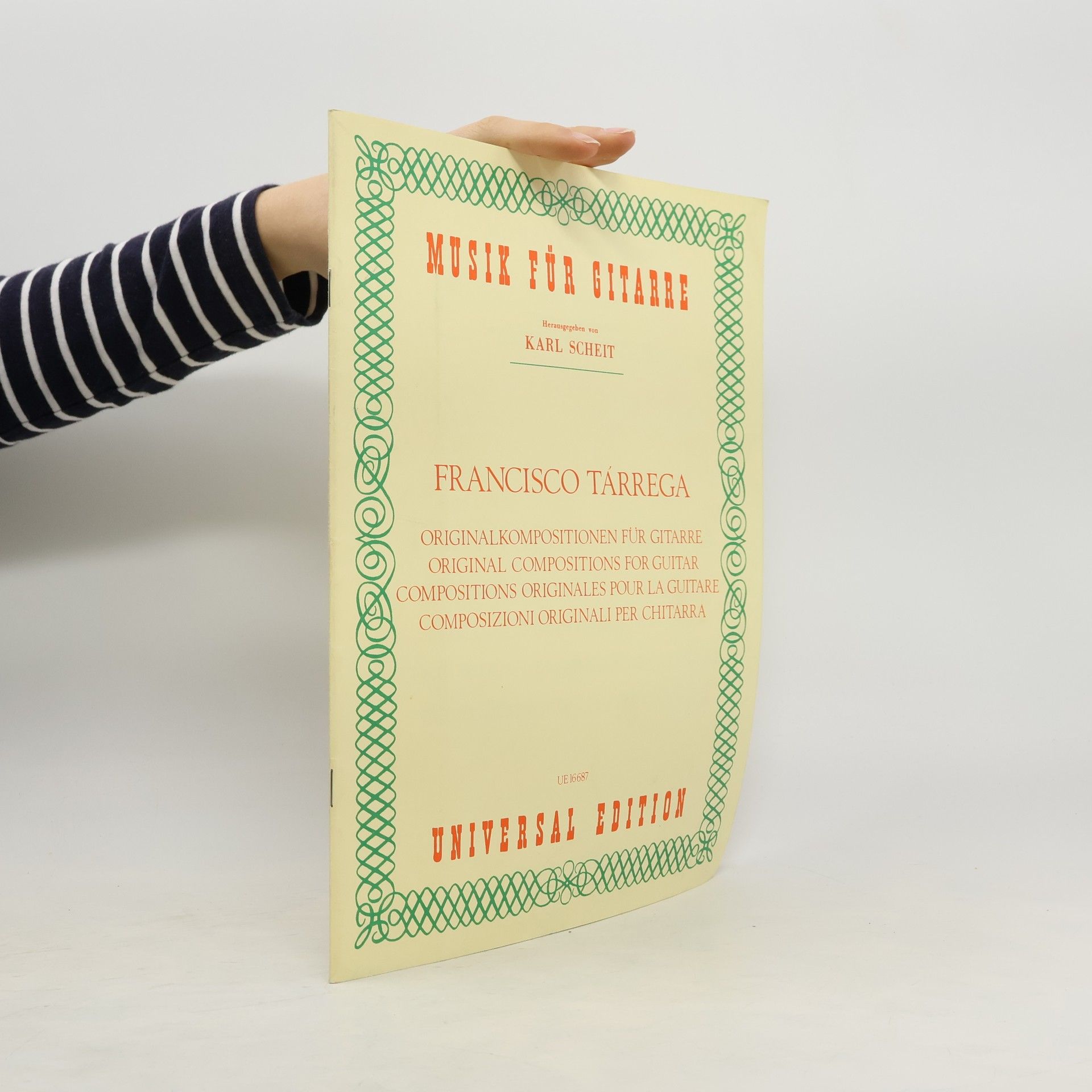 Karl Scheit Musik für Gitarre Francisco Tárrega Sämtliche Technische Studien
