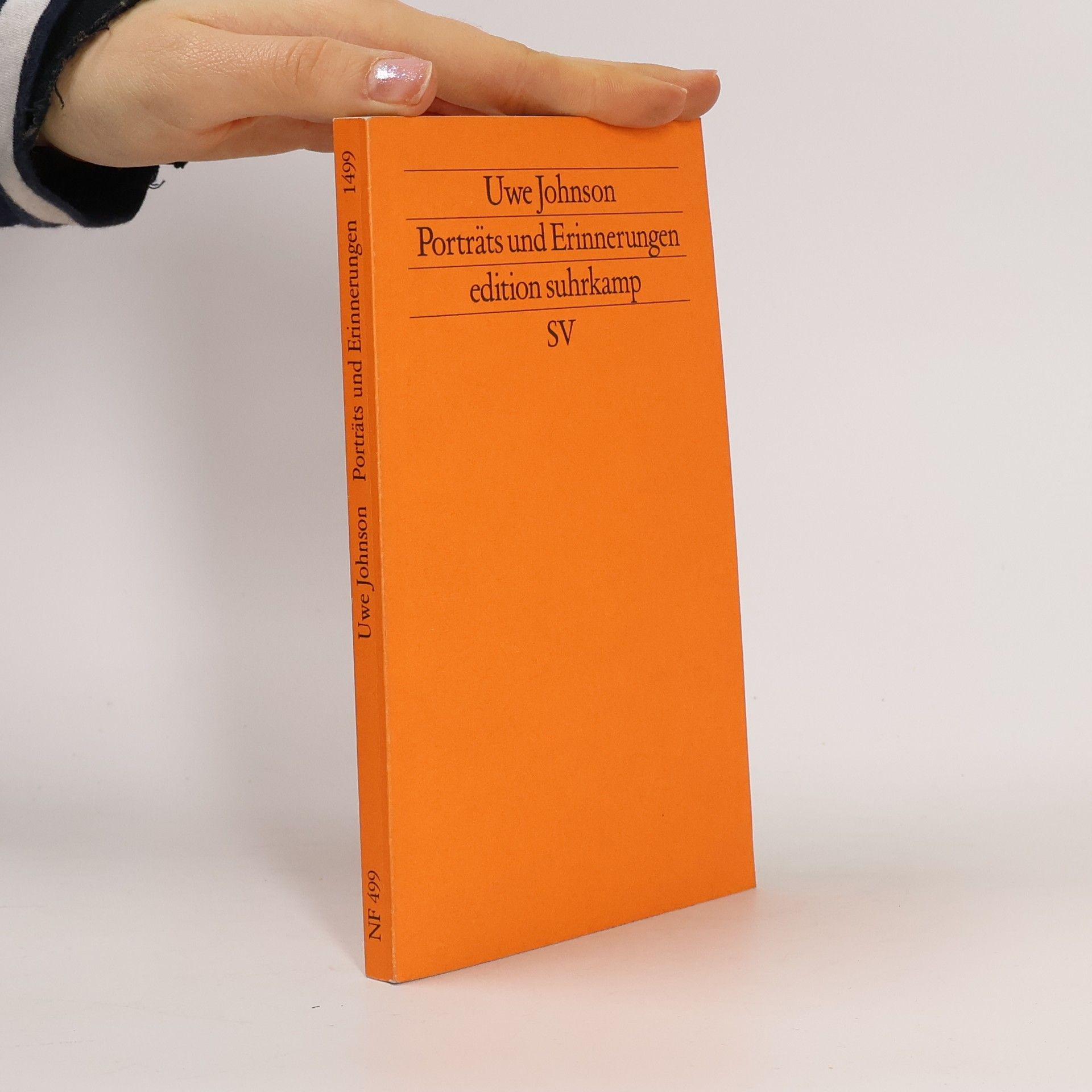 Uwe Johnson Edition Suhrkamp: Porträts und Erinnerungen