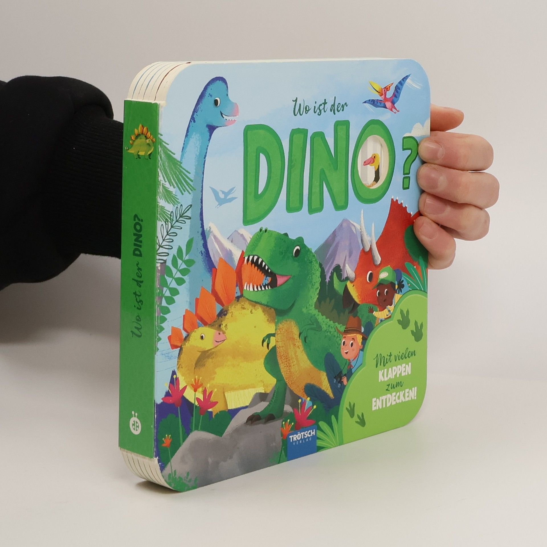 Kolektiv autorů Trötsch Pappenbuch mit Klappen Mein erstes Klappenbuch Wo ist der Dino?