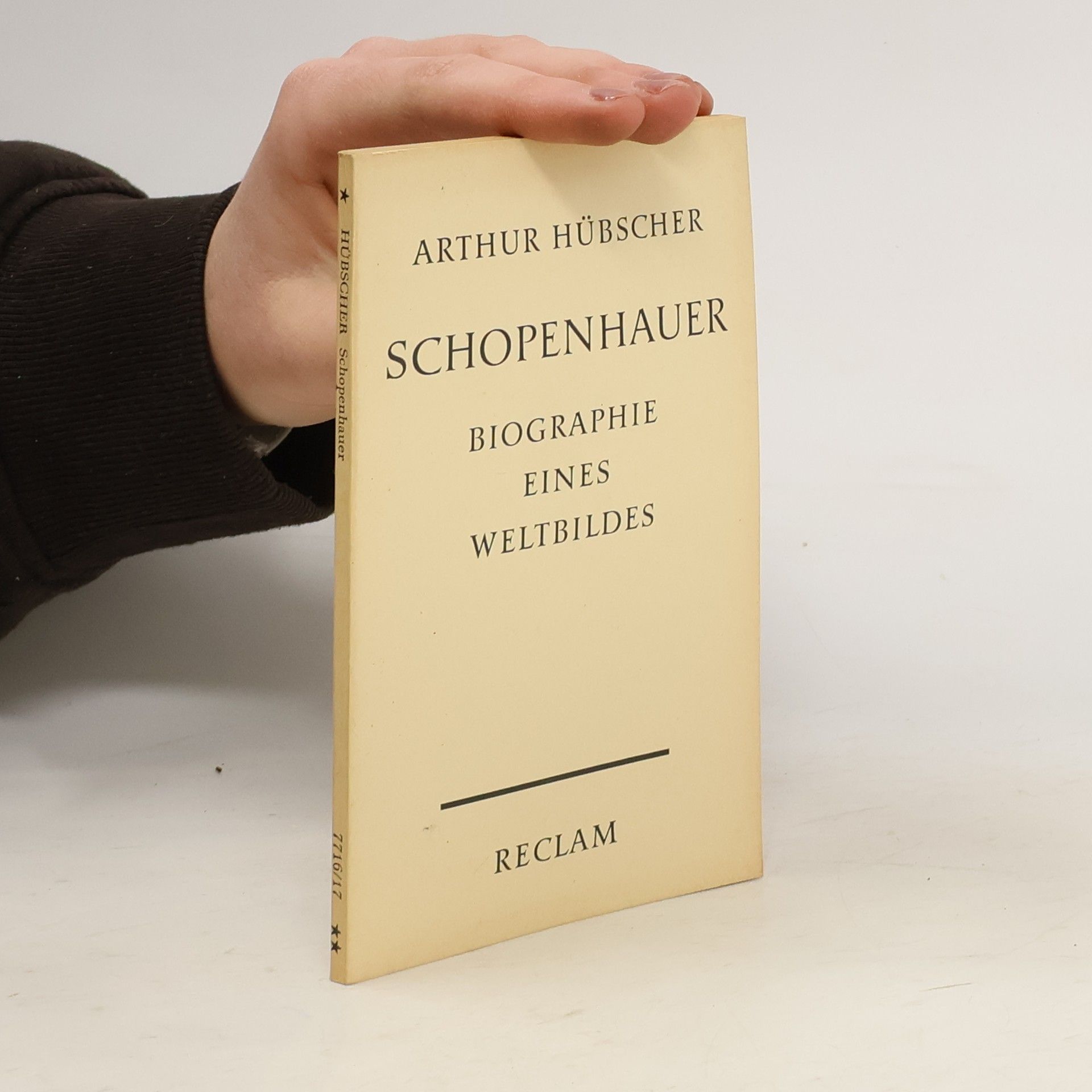 Arthur Hübscher Schopenhauer. Biographie eines Weltbildes