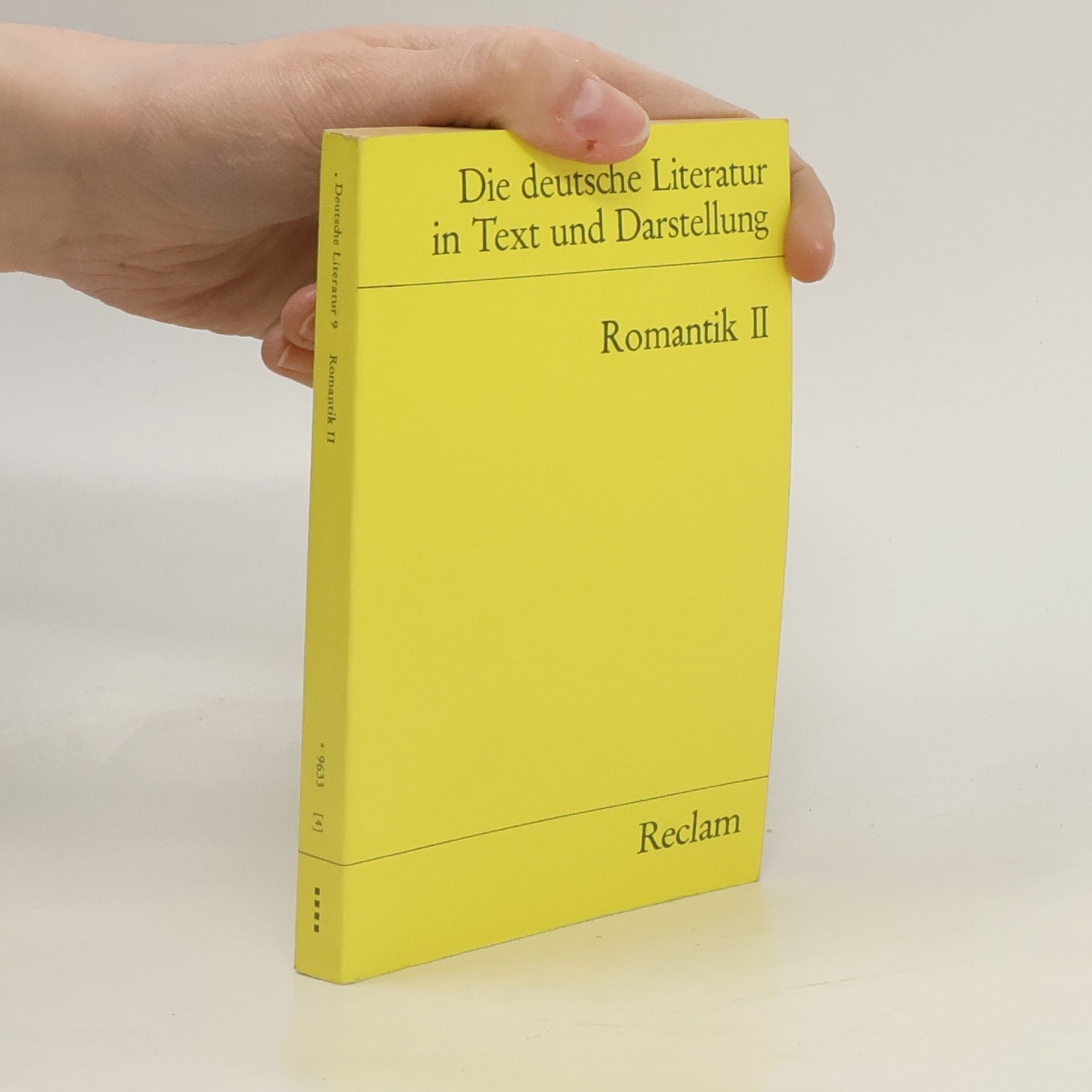 Otto F. Best Die deutsche Literatur in Text und Darstellung, Band 9: Romantik II