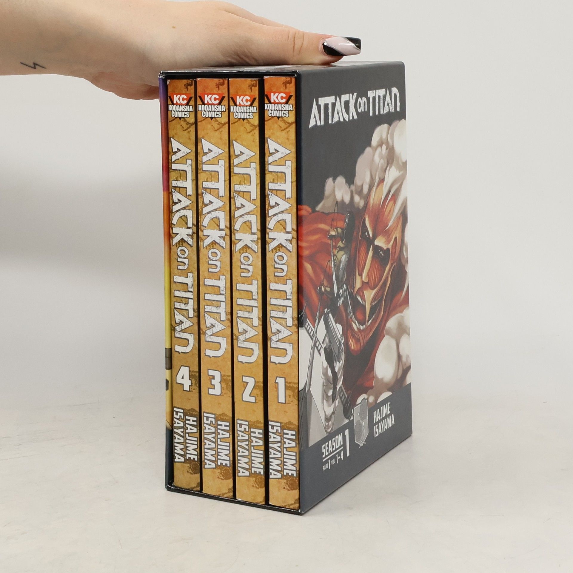 Hajime Isayama Attack on Titan Season 1 Part 1 Manga Box Set