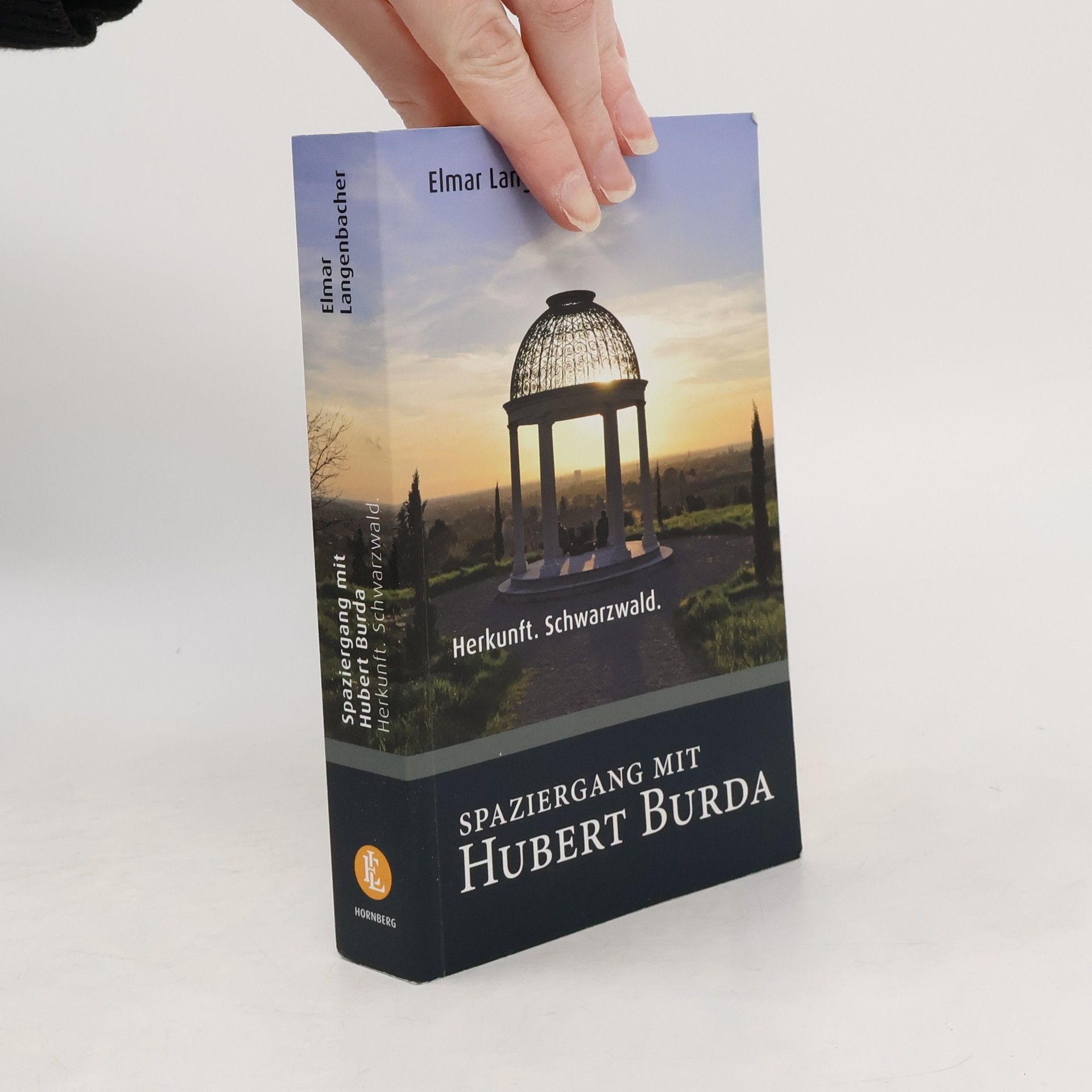 Elmar Langenbacher Spaziergang mit Hubert Burda