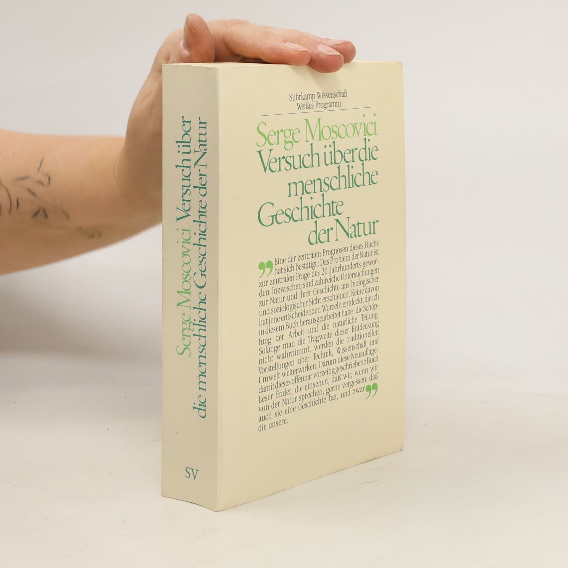 Versuch über die menschliche Geschichte der Natur