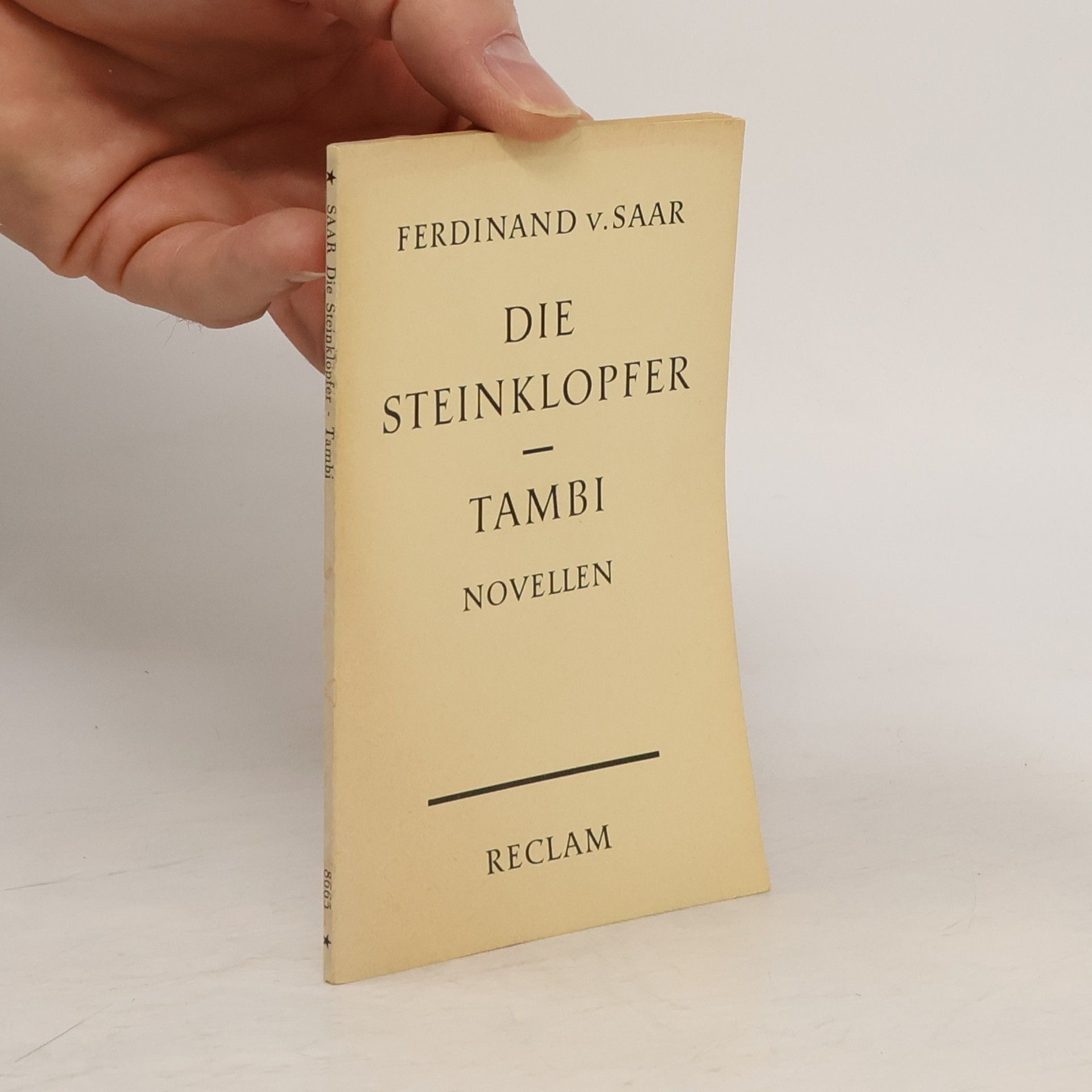 Ferdinand V. Saar Die Steinklopfer. Tambi