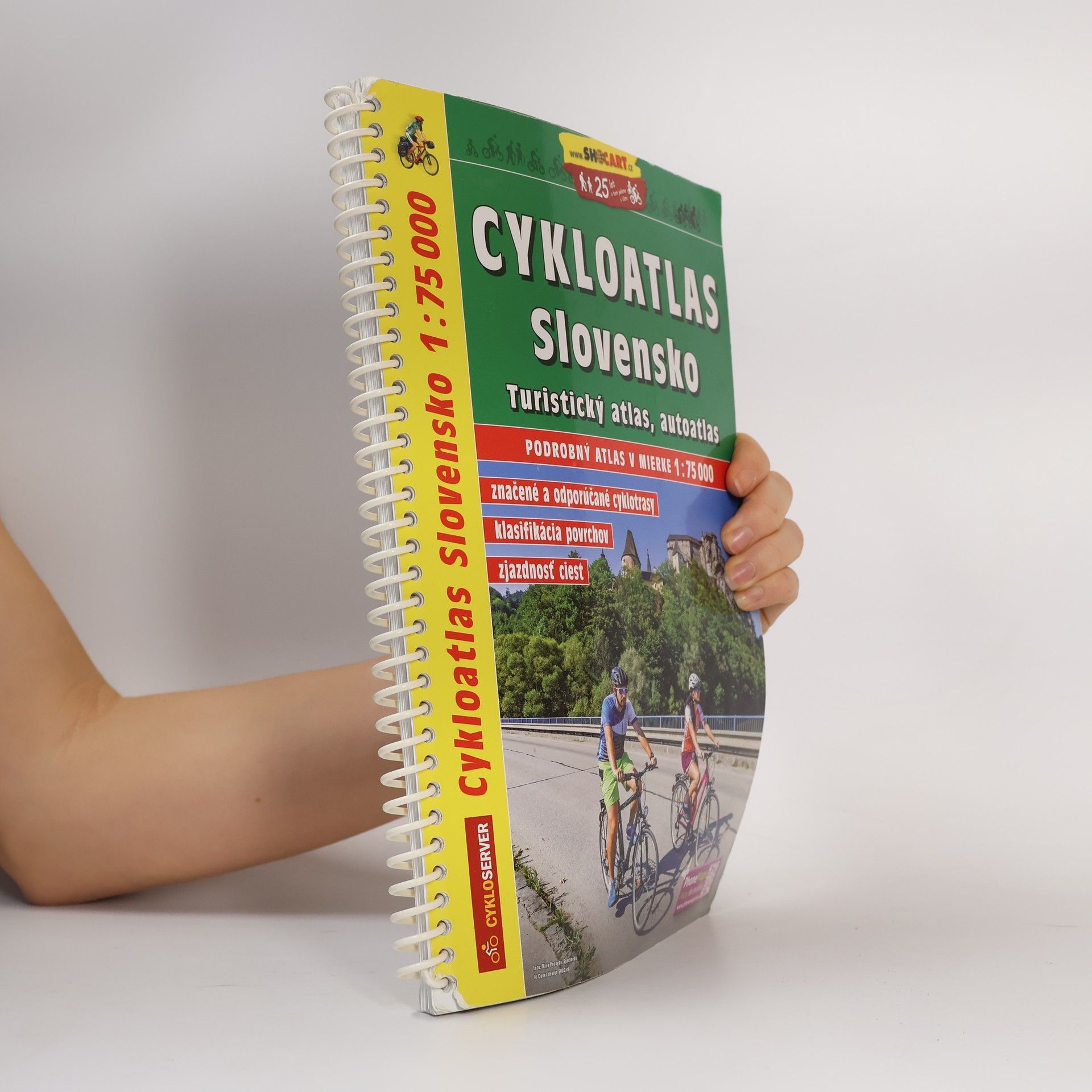 Collectif d'auteurs Cykloatlas Slovensko. Turistický atlas, autoatlas 1:75 000