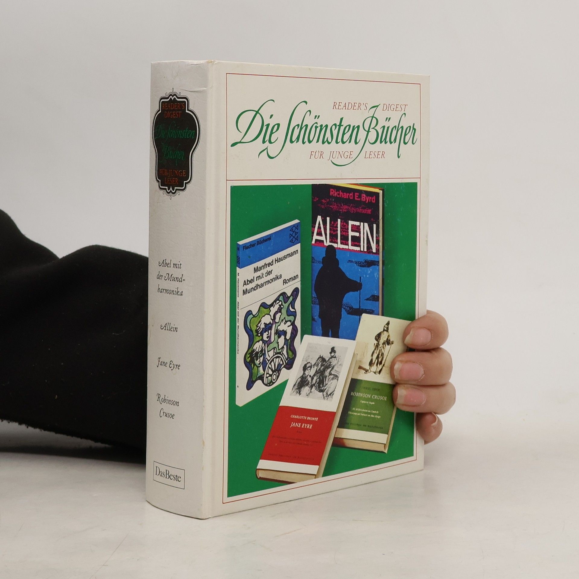 Manfred Hausmann Reader's Digest. Die schönsten Bücher für junge Leser. Abel mit der Mundharmonika. Allein. Jane Eyre. Robinson Crusoe