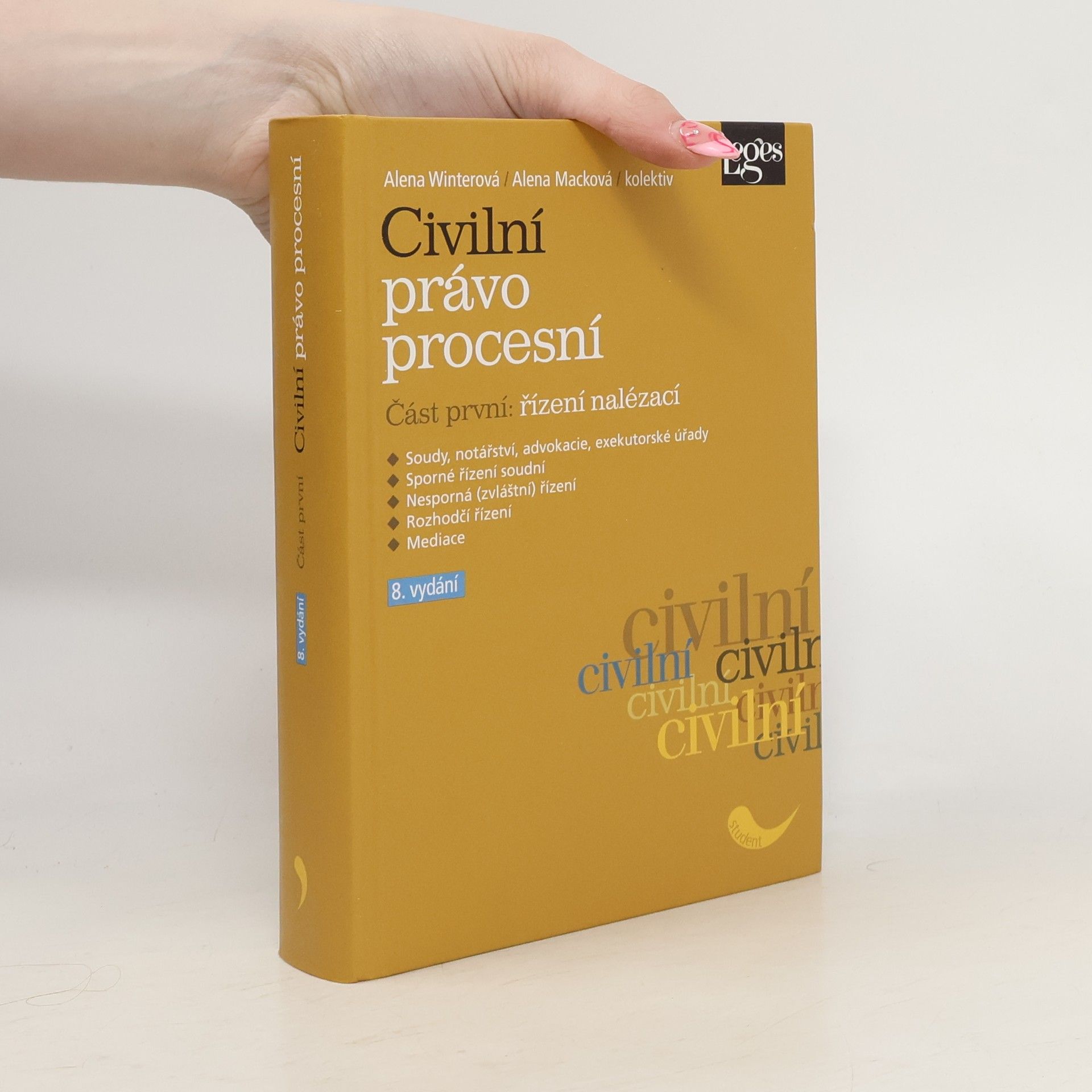 Civilní právo procesní. Část první. Řízení nalézací