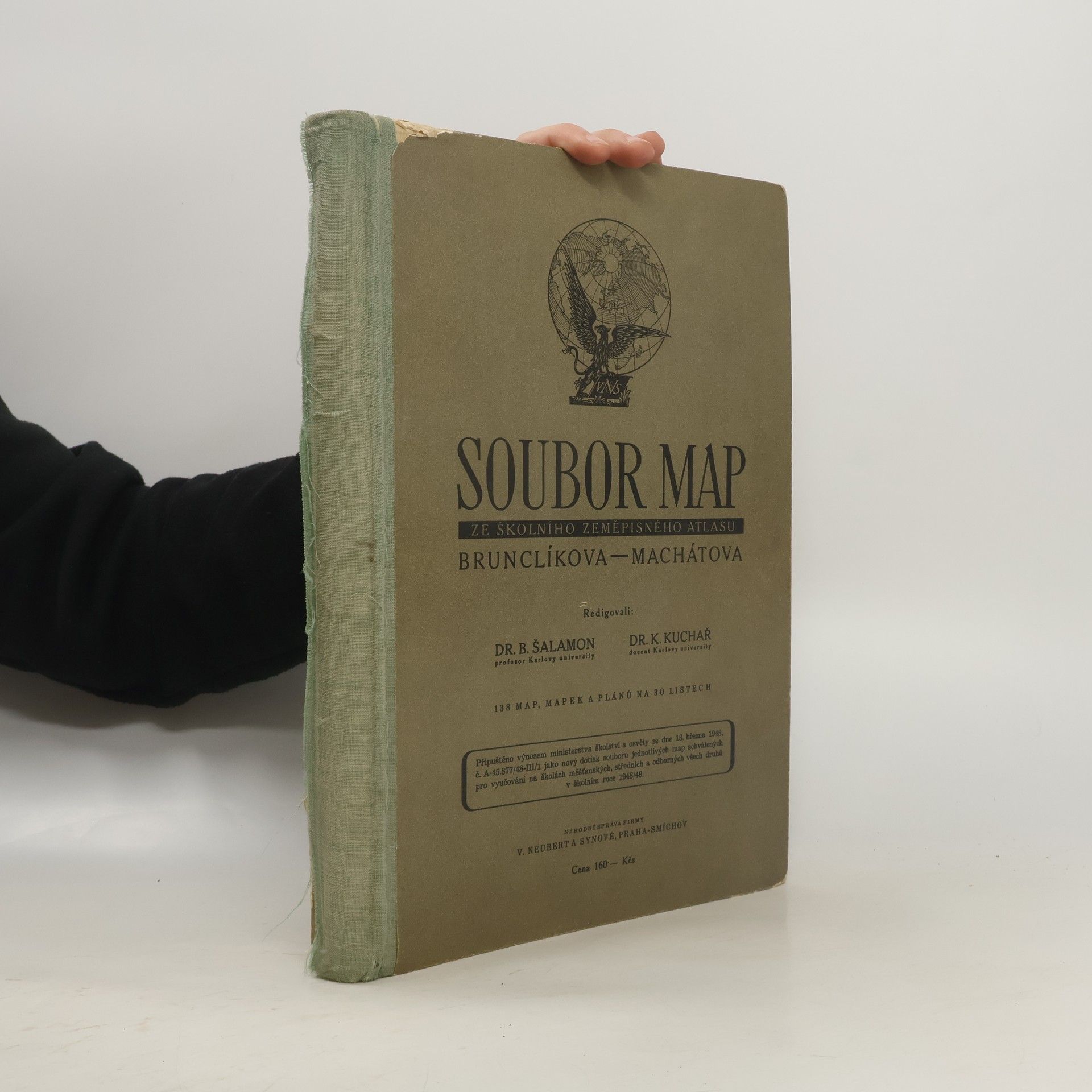 Kolektiv autorů Soubor map ze školního zeměpisného atlasu Brunclíkova - Machátova