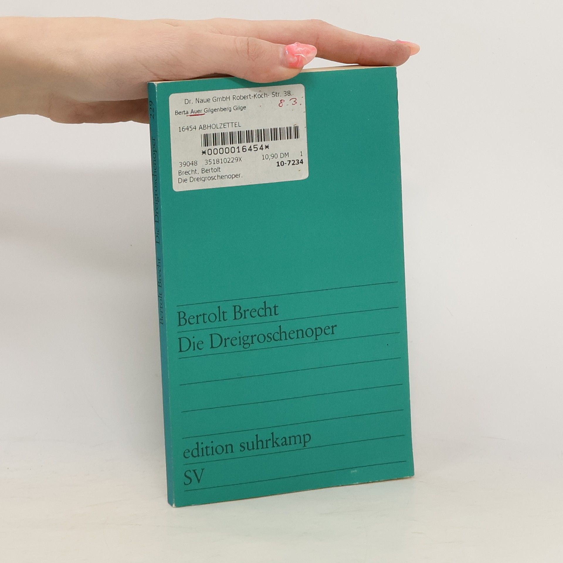 Bertolt Brecht Die Dreigroschenoper