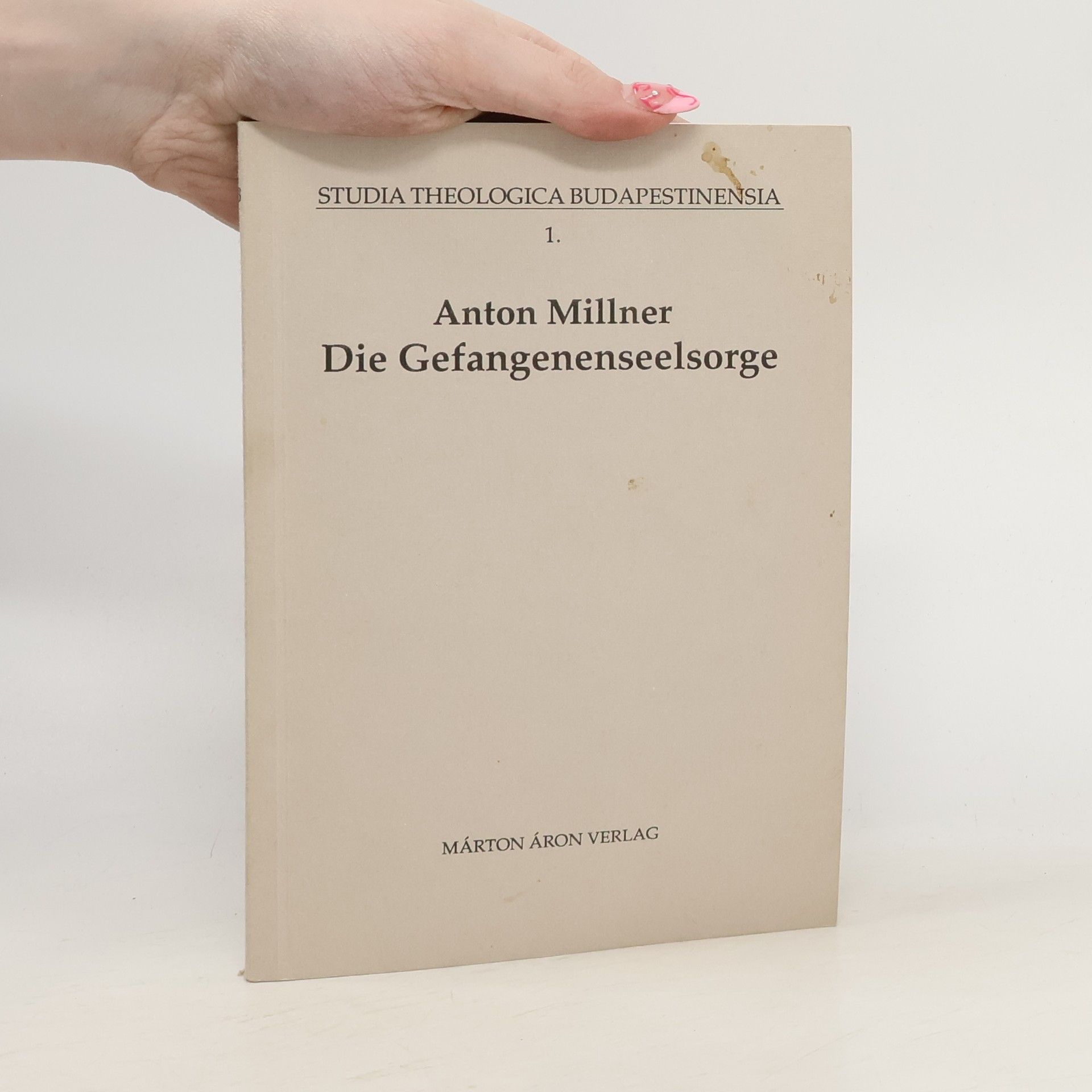 Anton Millner Studia Theologica Budapestinensia - 1: Die Gefangenenseelsorge im staatlichen und kirchlichen Recht