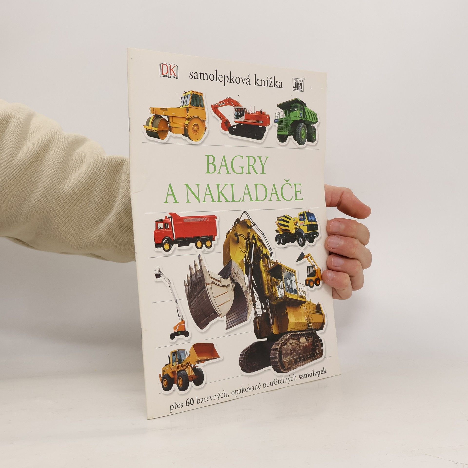 Samolepková knížka Bagry a nakladače