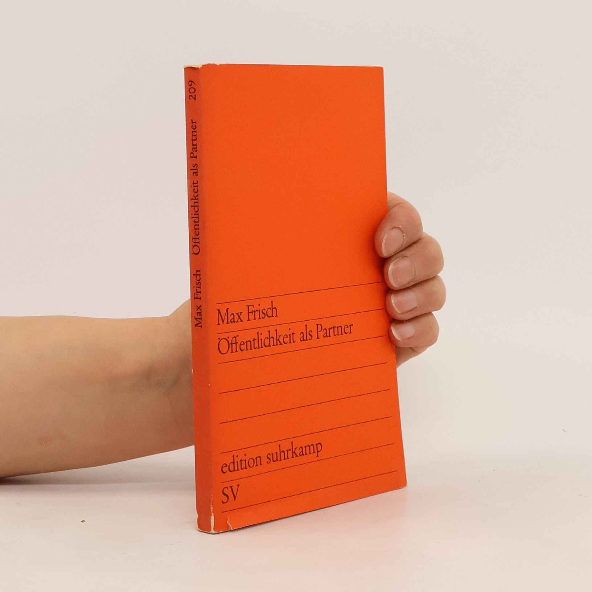 Max Frisch Öffentlichkeit als Partner