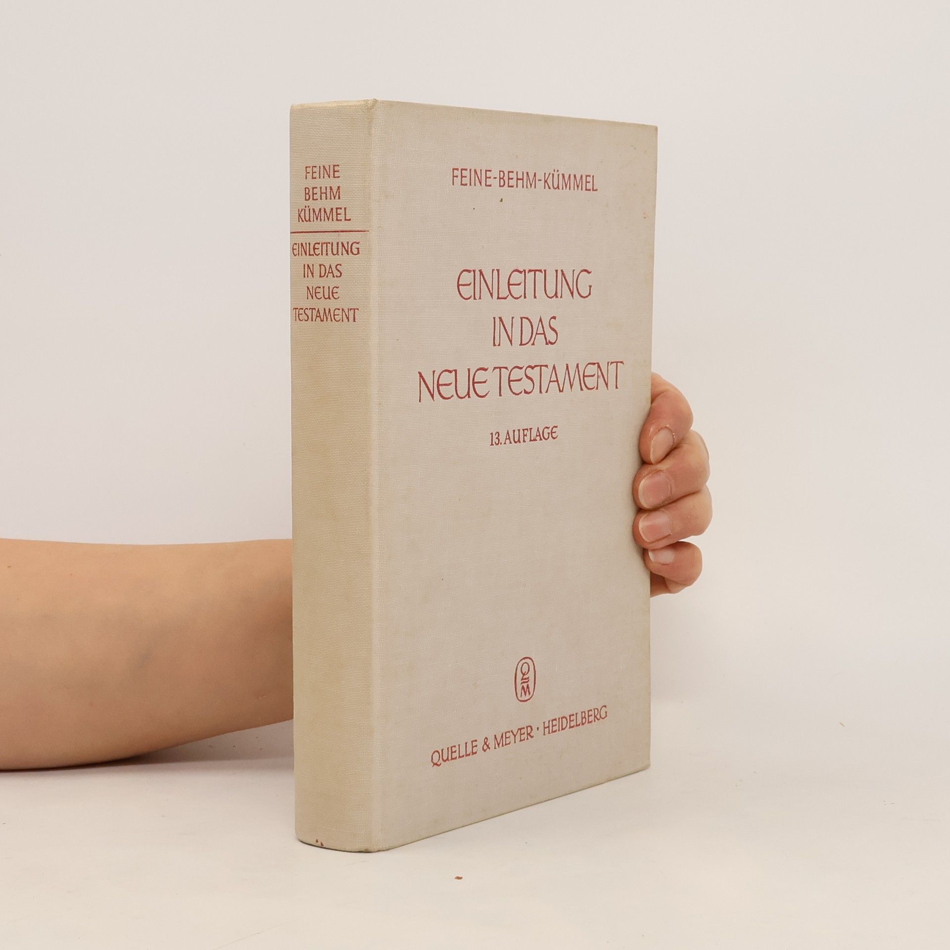 Werner Georg Kümmel Einleitung in das Neue Testament