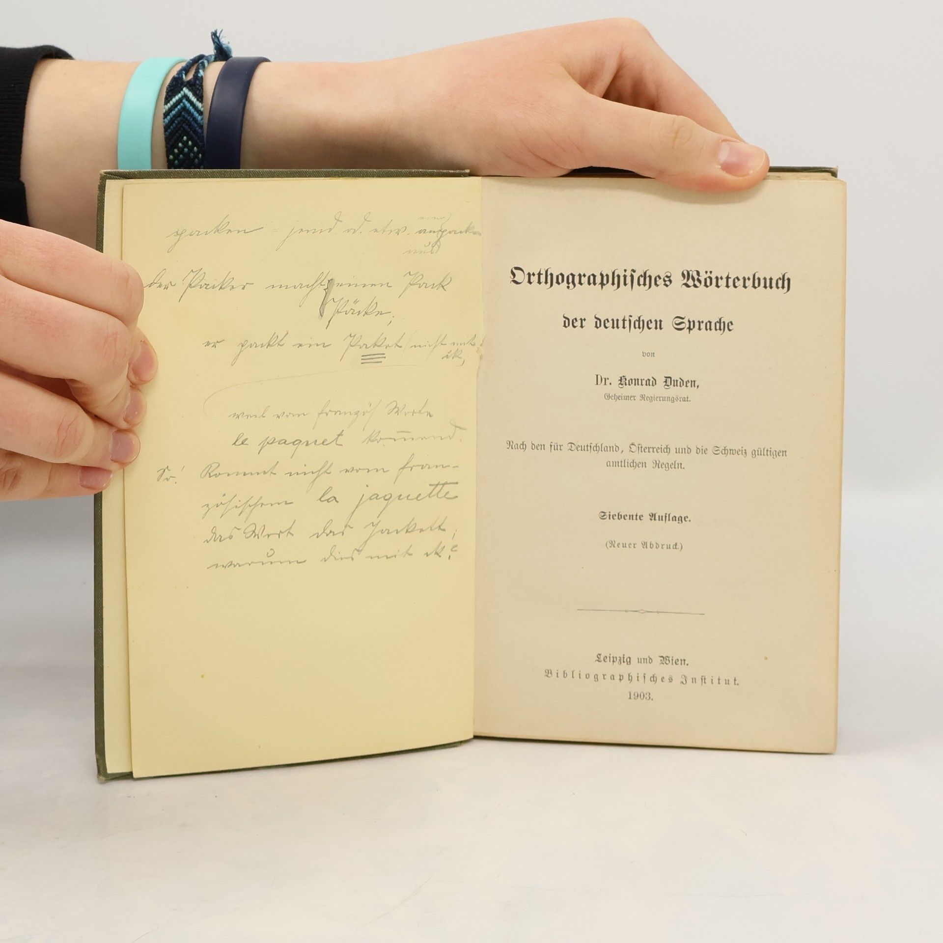 Konrad Duden Orthographisches Wörterbuch der deutschen Sprache