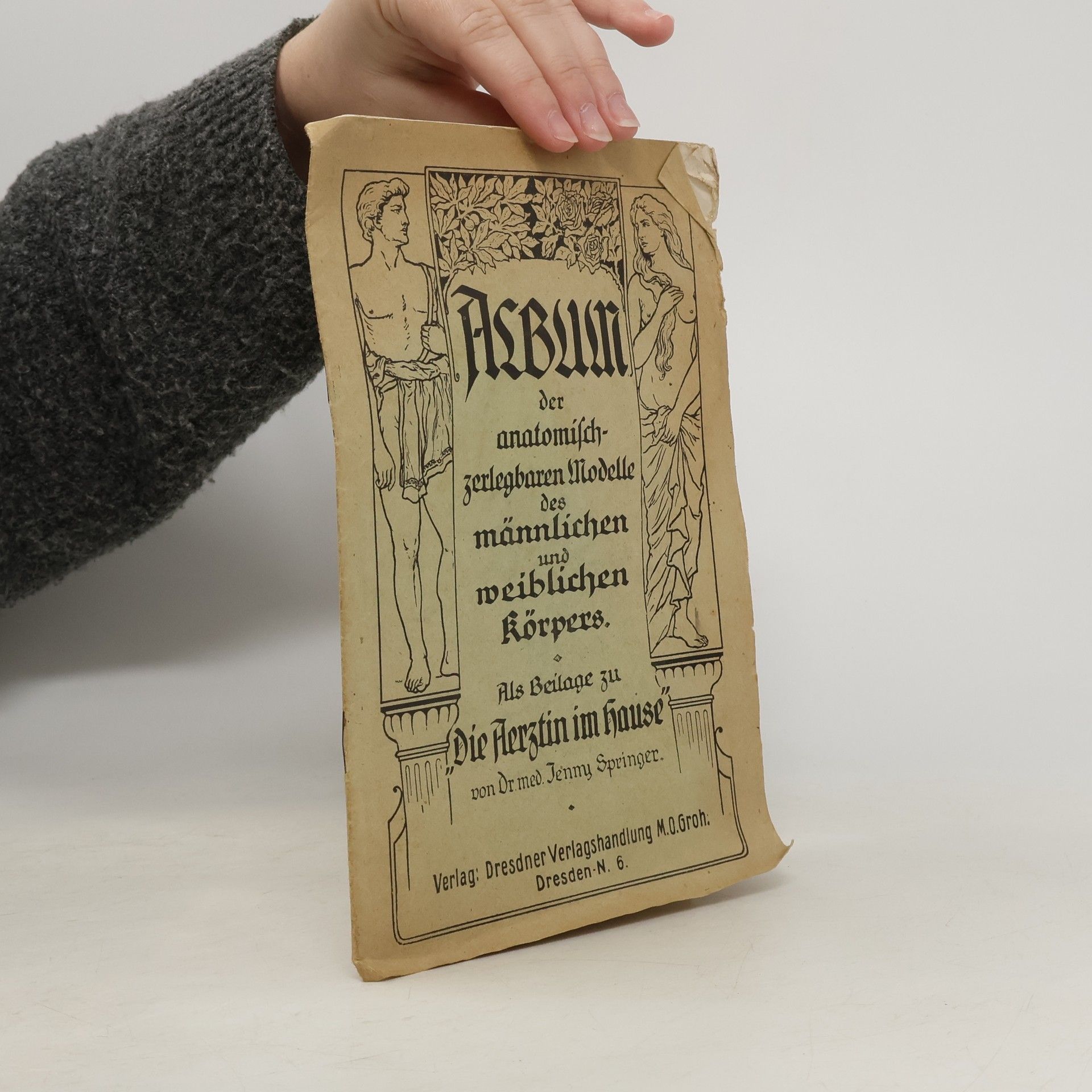 Jenny Springer Album der anatomisch-zerlegbaren Modelle des männlichen und weiblichen Körpers
