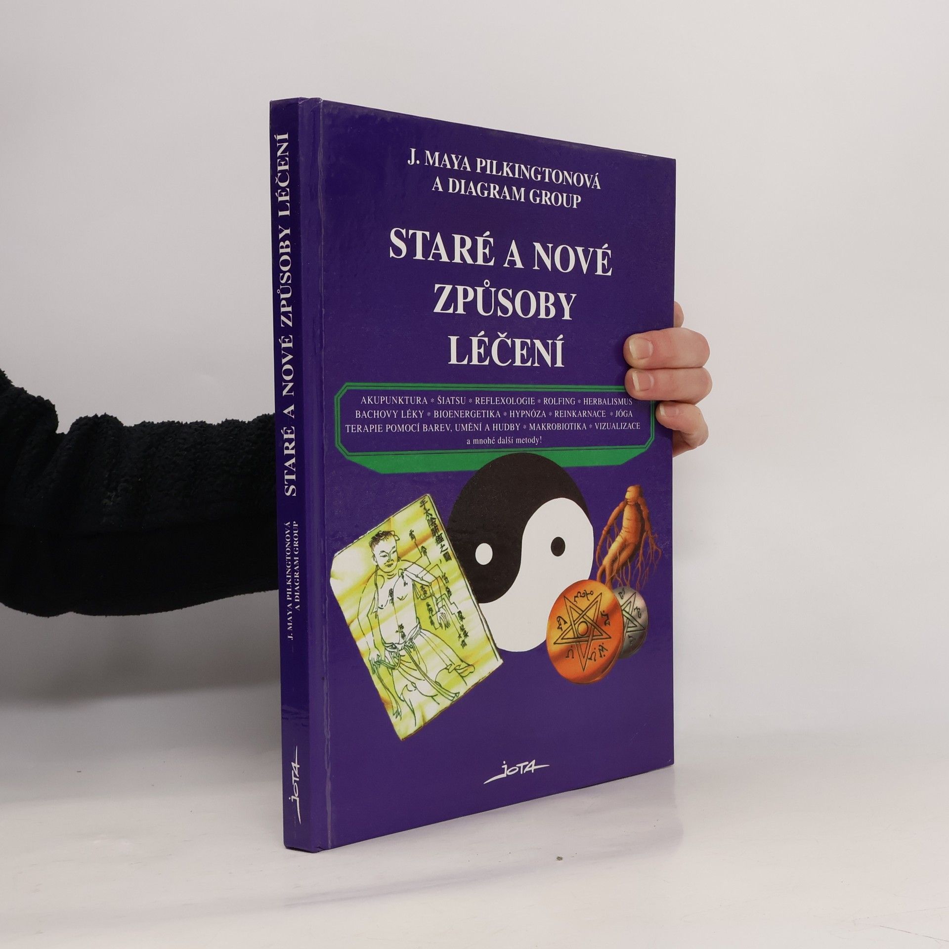 Staré a nové způsoby léčení : akupunktura, šiatsu, reflexologie, rolfing, herbalismus, Bachovy léky, bioenergetika, hypnóza, reinkarnace, jóga, terapie barev, umění a hudby, makrobiotika, vizualizace