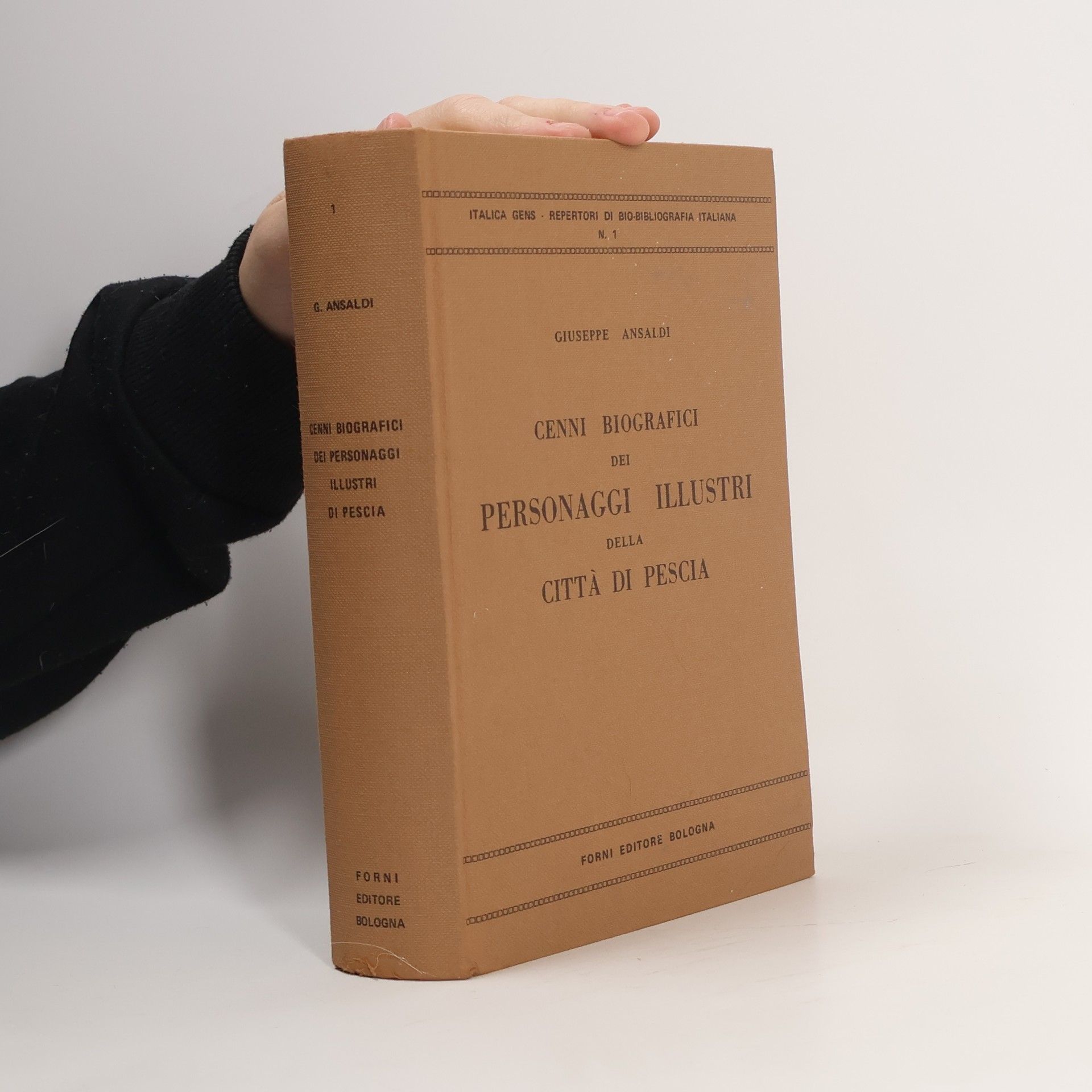 Giuseppe Ansaldi Cenni Biografici dei Personaggi Illustri della Citta di Pescia