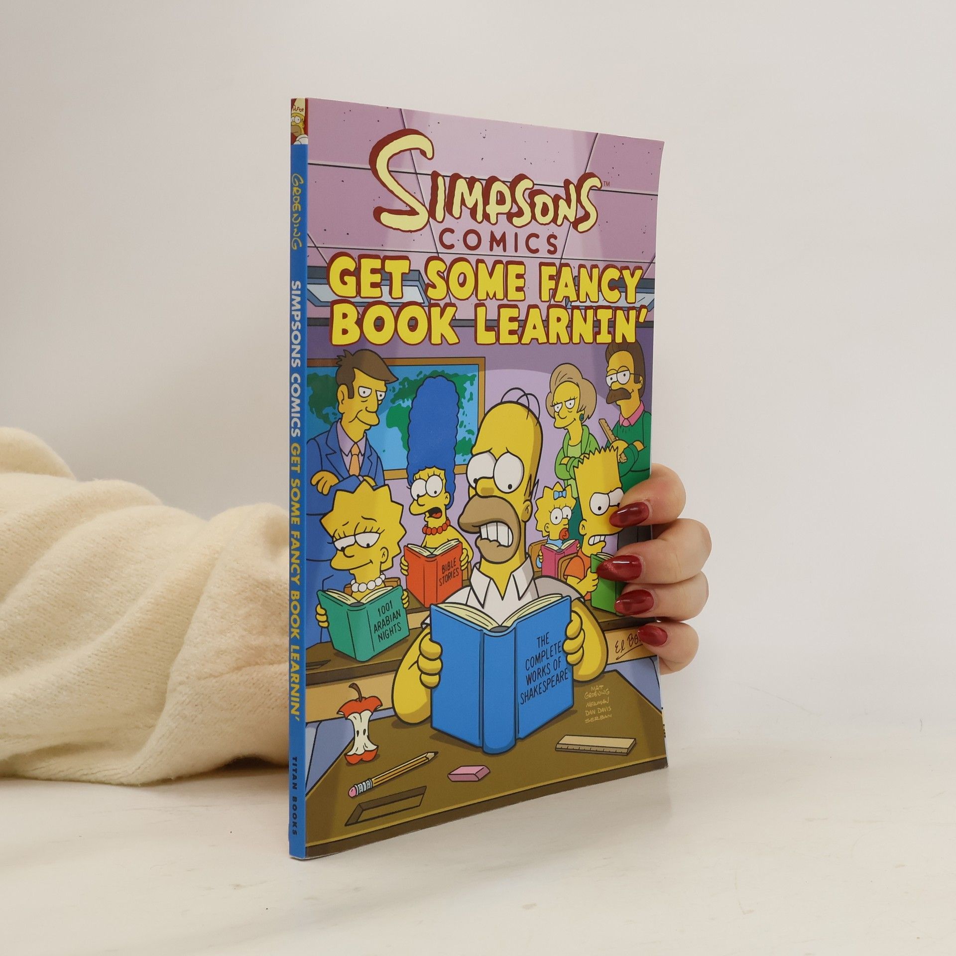 Matt Groening Simpsons Comics Get Some Fancy Book Learnin'