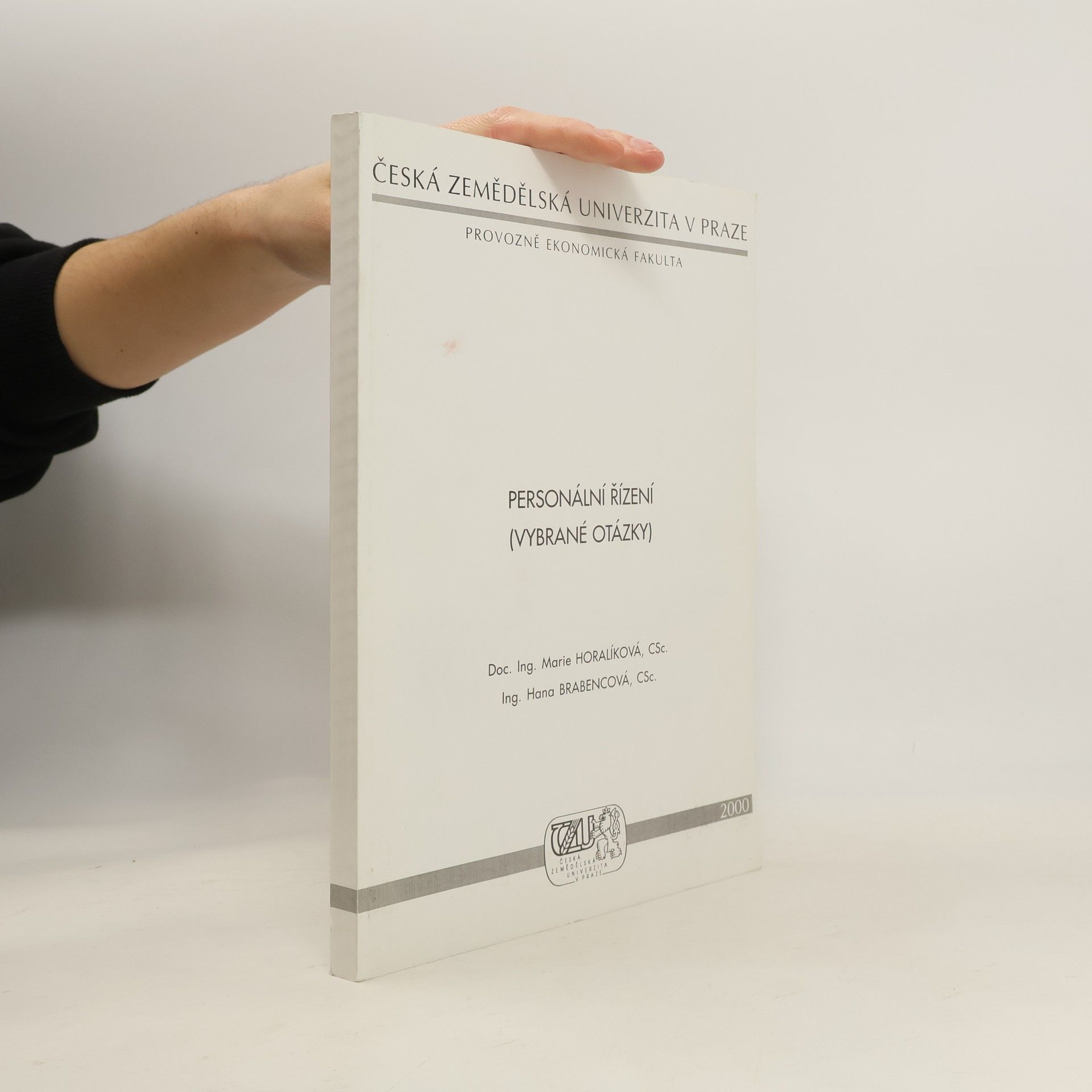 Marie Horalíková Personální řízení - vybrané otázky