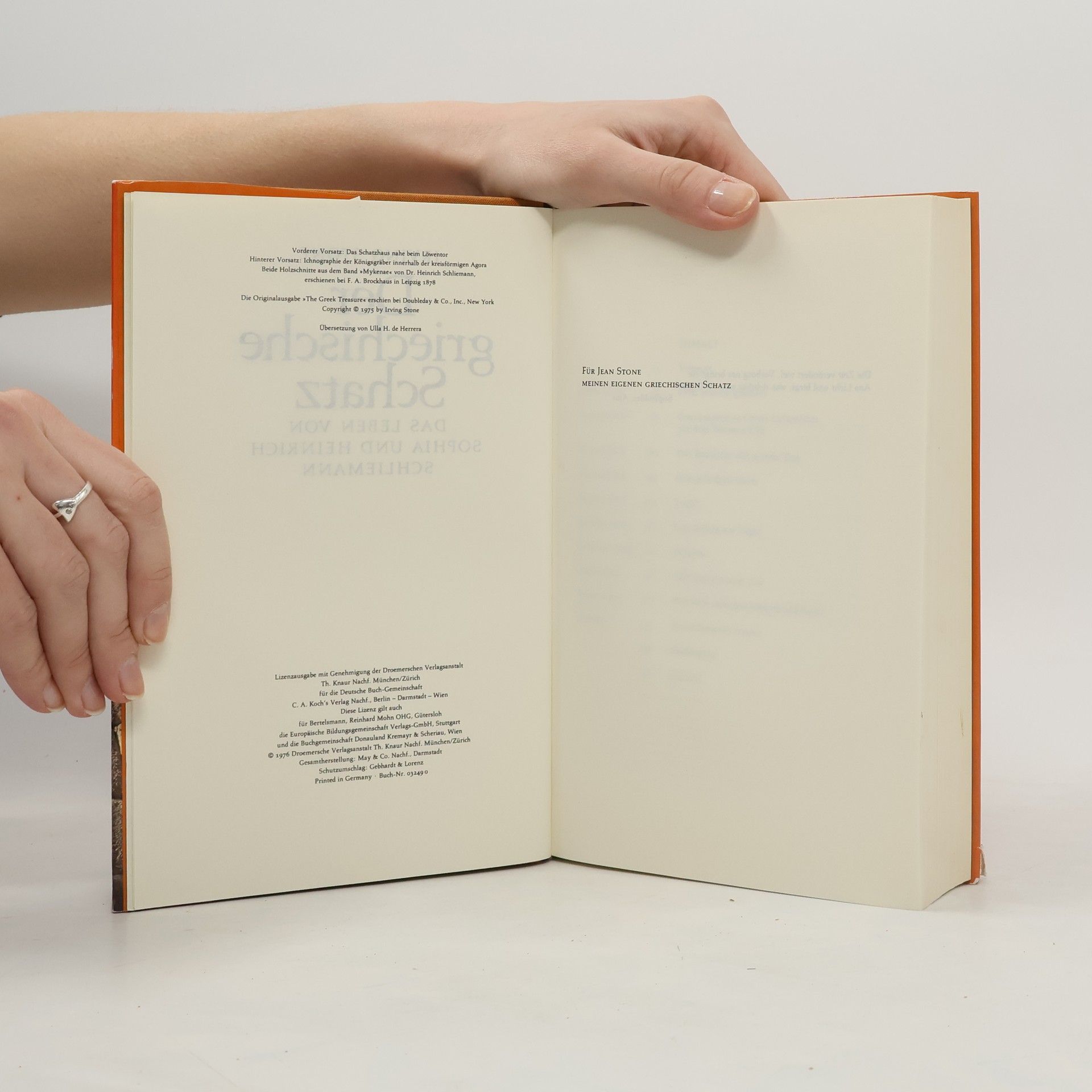 Irving Stone Der griechische Schatz