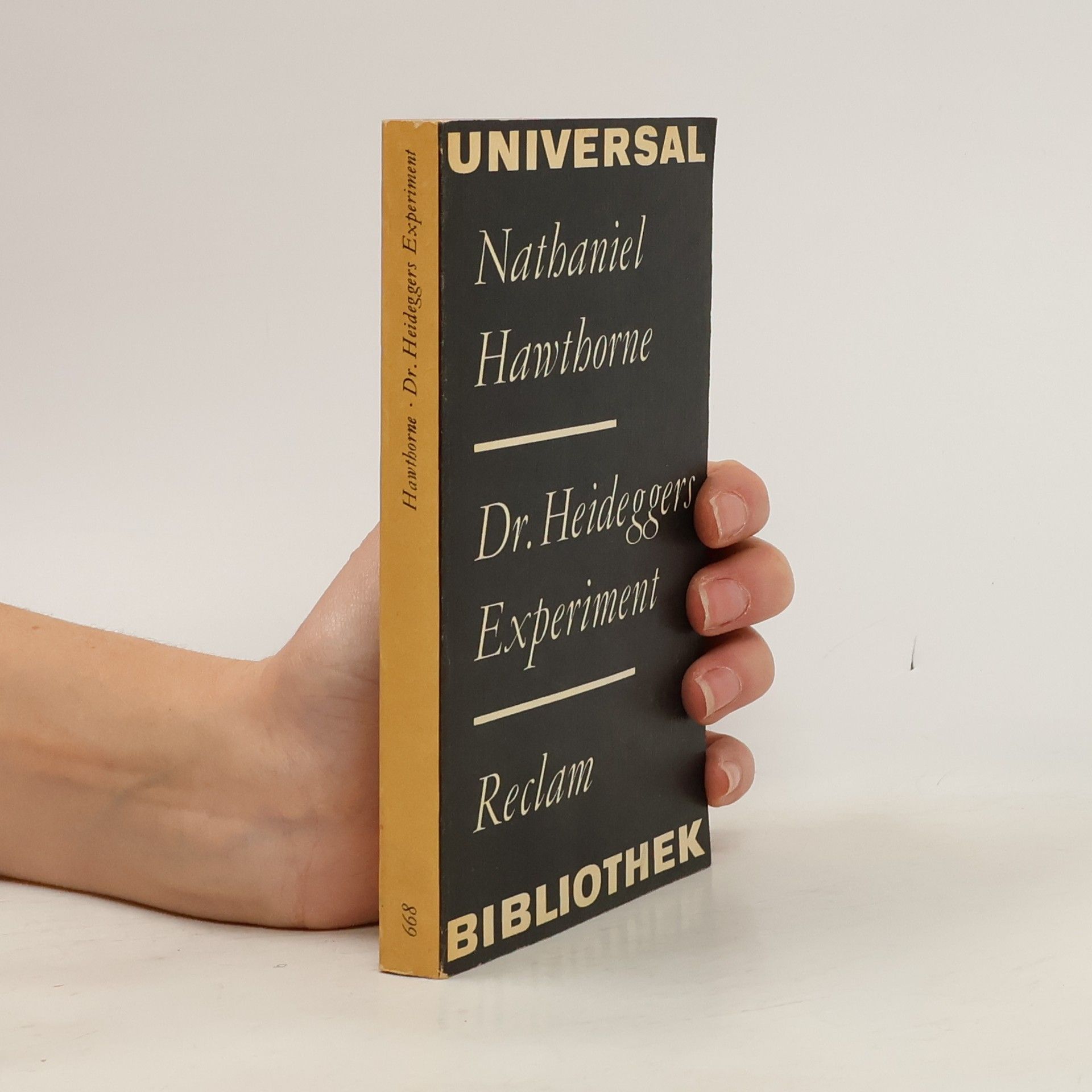 Nathaniel Hawthorne Dr. Heideggers Experiment