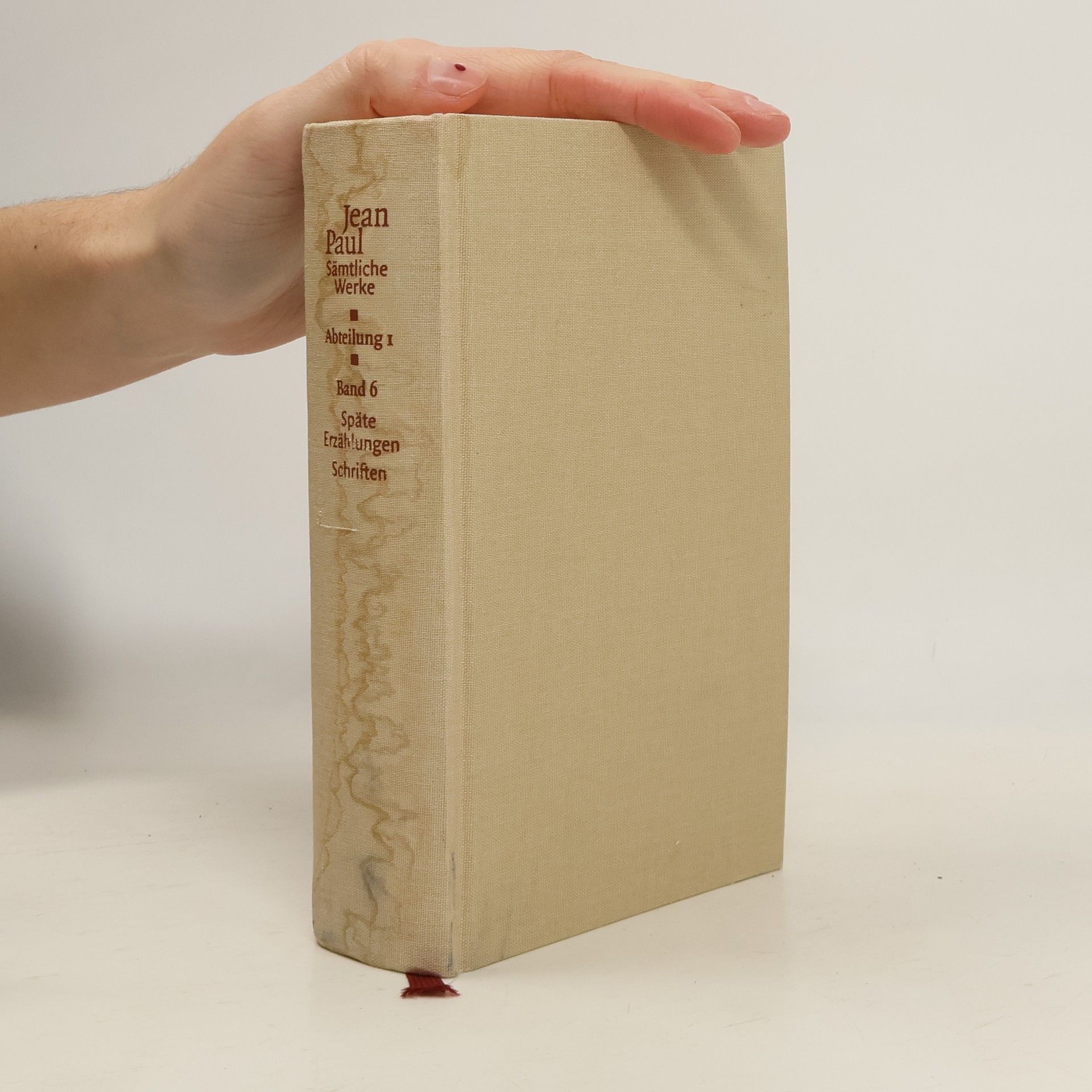 Jean Paul Jean Paul sämtliche Werke 6. Abteilung I
