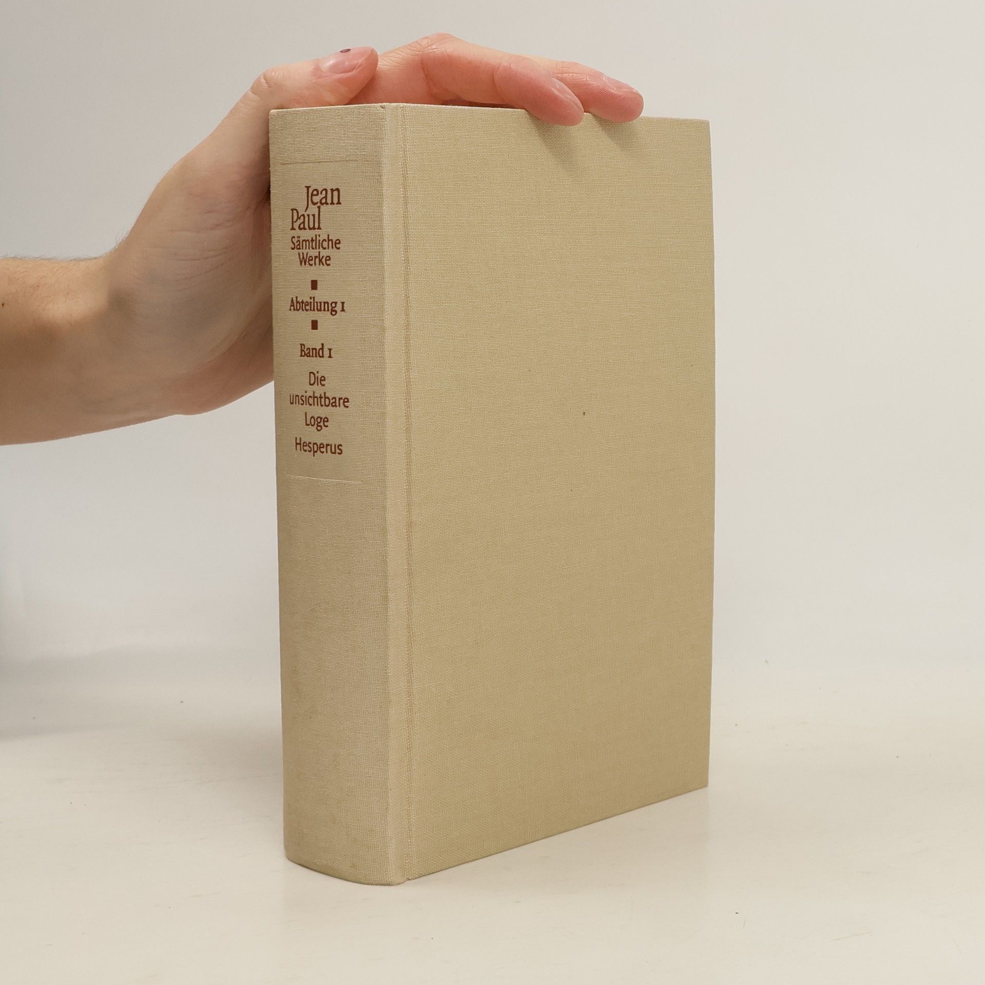 JeanPaul Belmondo Jean Paul. Sämtliche Werke, Band 1/I