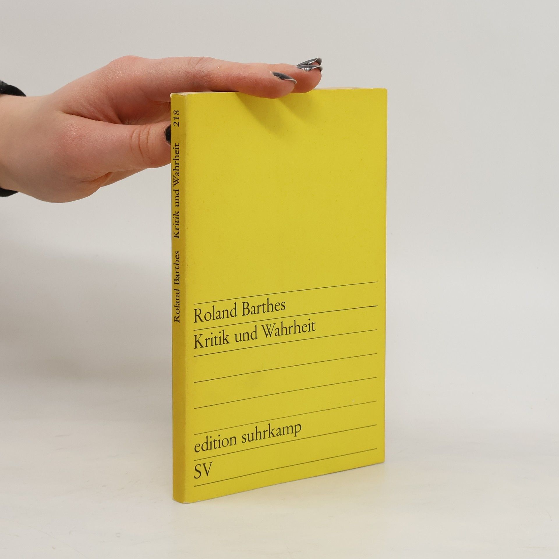 Roland Barthes Kritik und Wahrheit