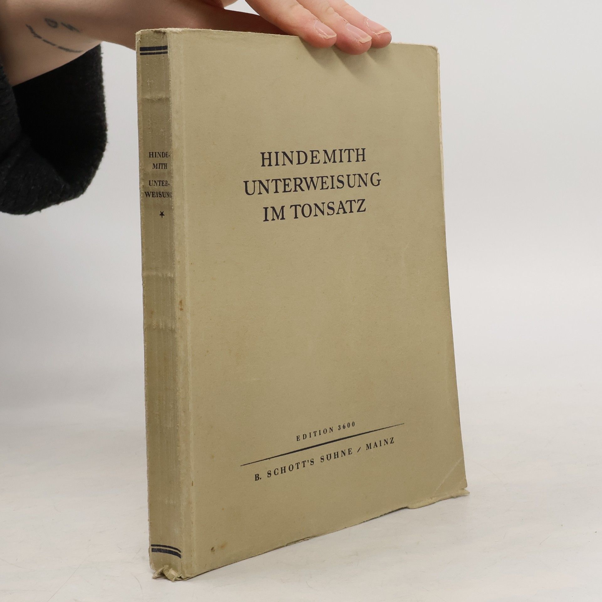 Paul Hindemith Hindemith Unterweisung im Tonsatz