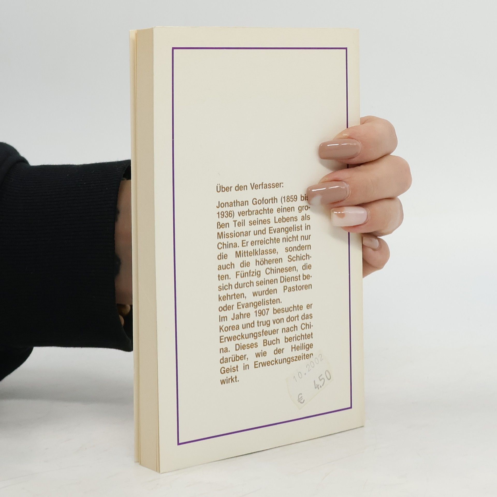 Jonathan F. Goforth Durch meinen Geist