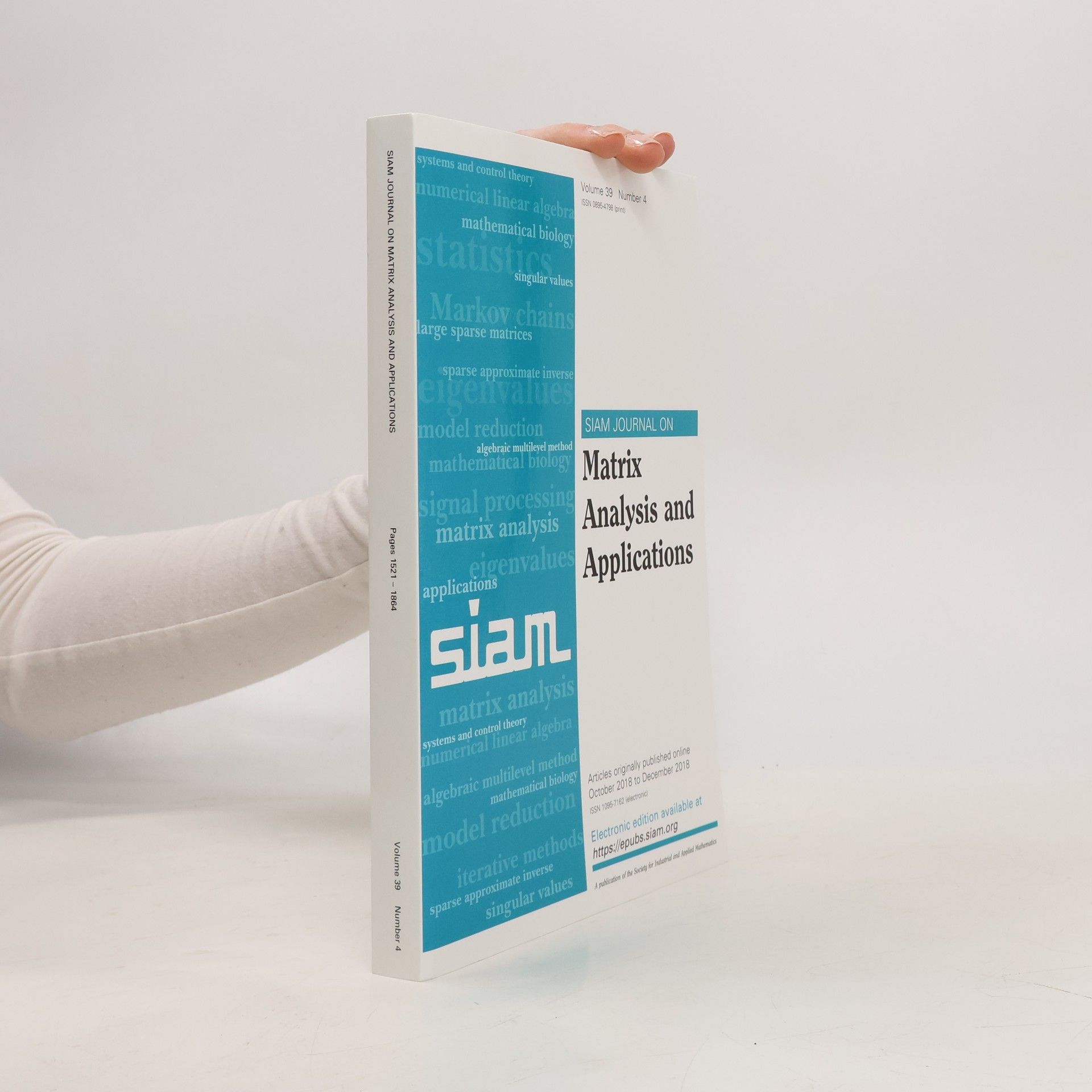 Kolektiv autorů SIAM Journal on Matrix Analysis and Applications. Pages 1521-1864