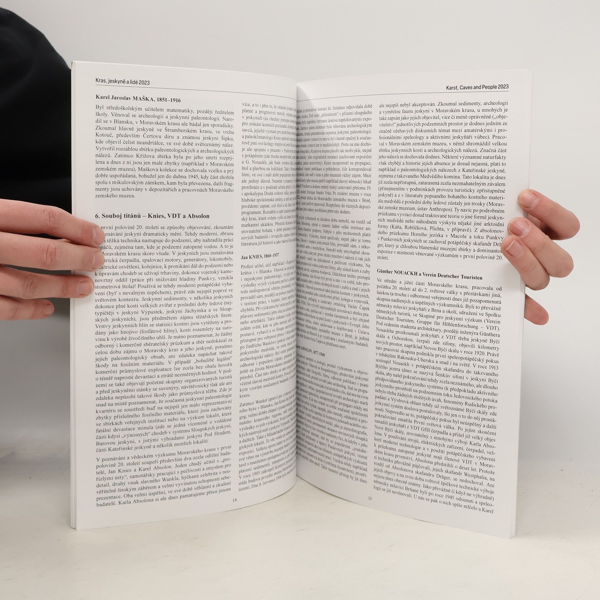 Michal Filippi Kras, jeskyně a lidé / Karst, Caves and People 2023