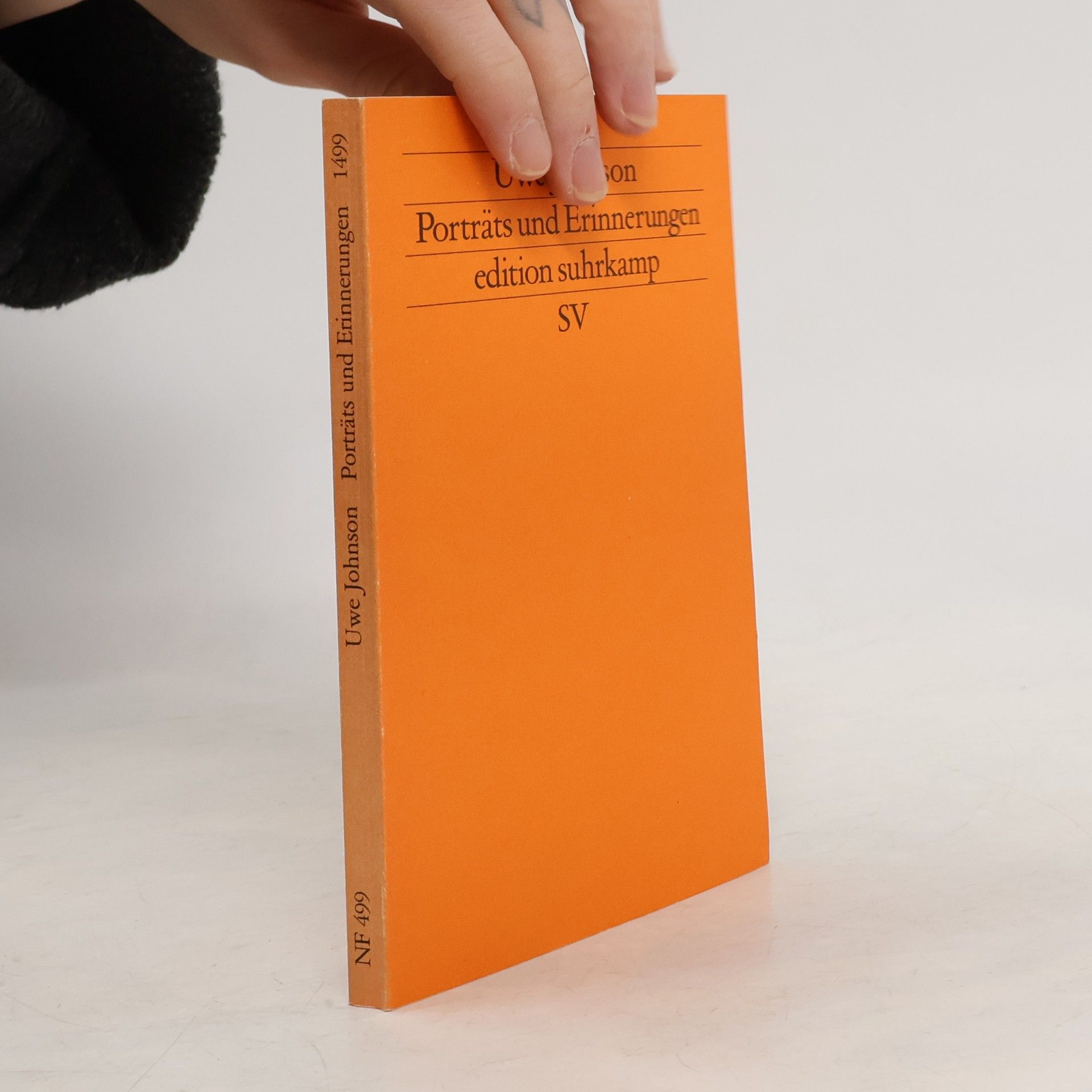 Uwe Johnson Edition Suhrkamp: Porträts und Erinnerungen