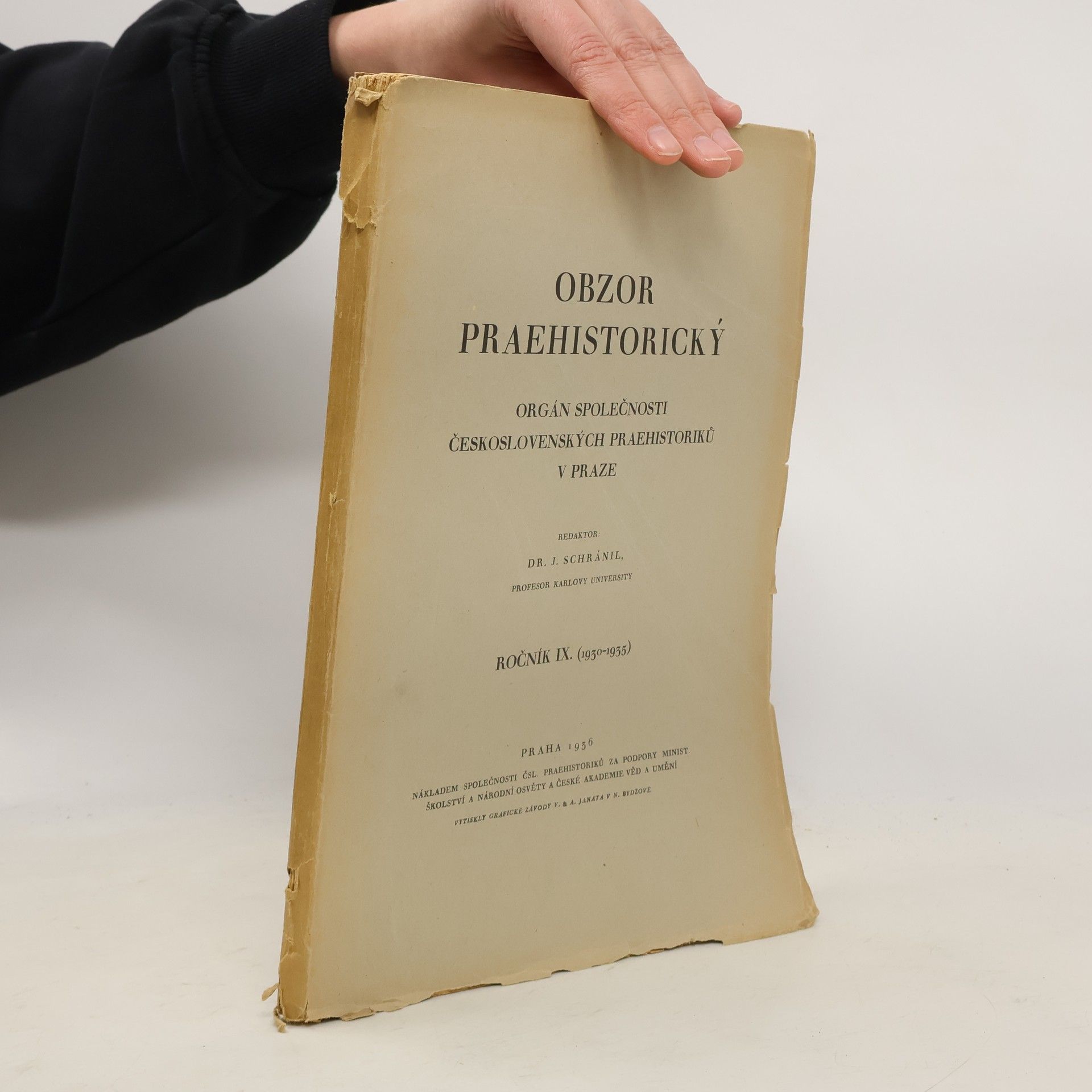 Collectif d'auteurs Obzor praehistorický. Ročník IX