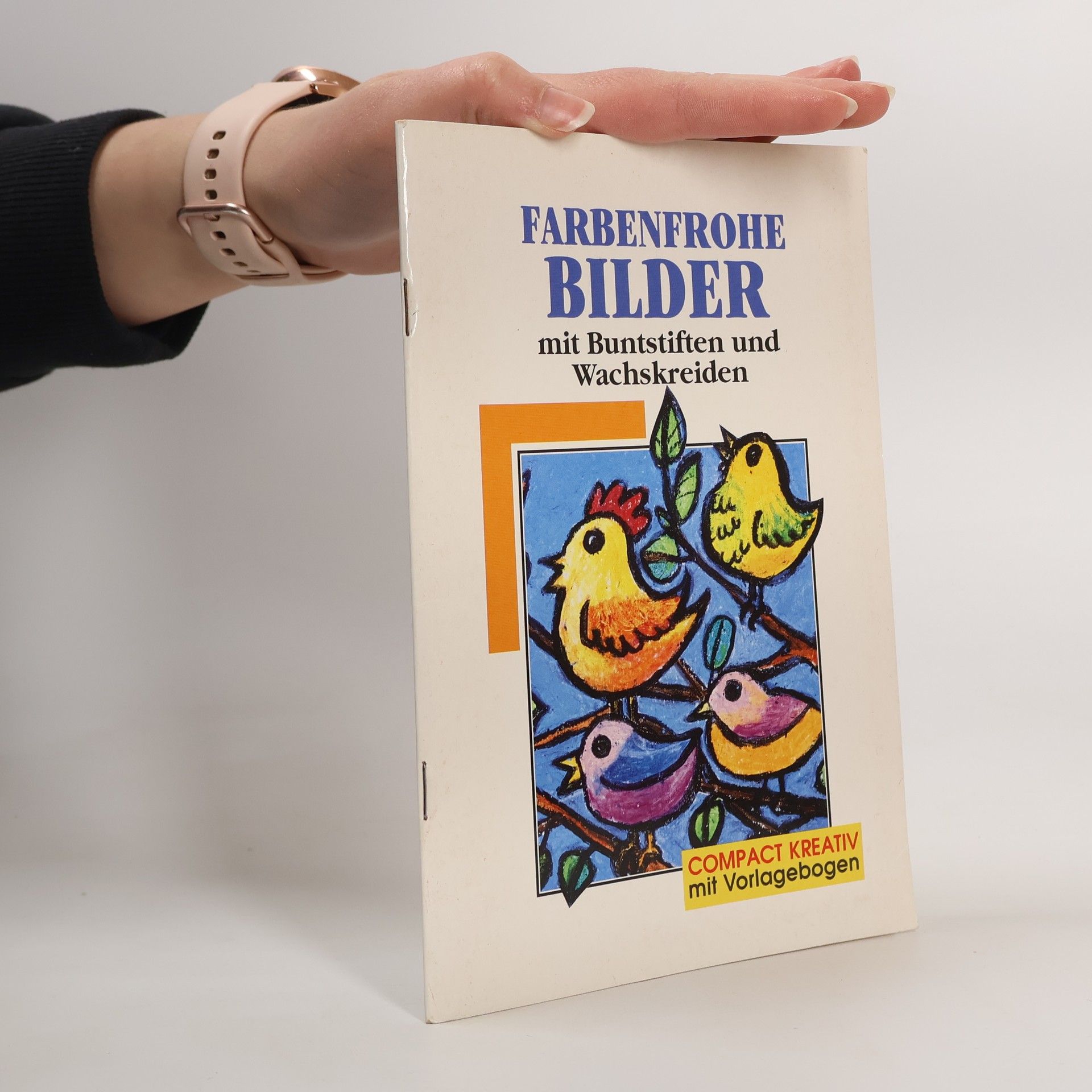 Katrin Bach Farbenfrohe Bilder mit Buntstiften und Wachskreiden