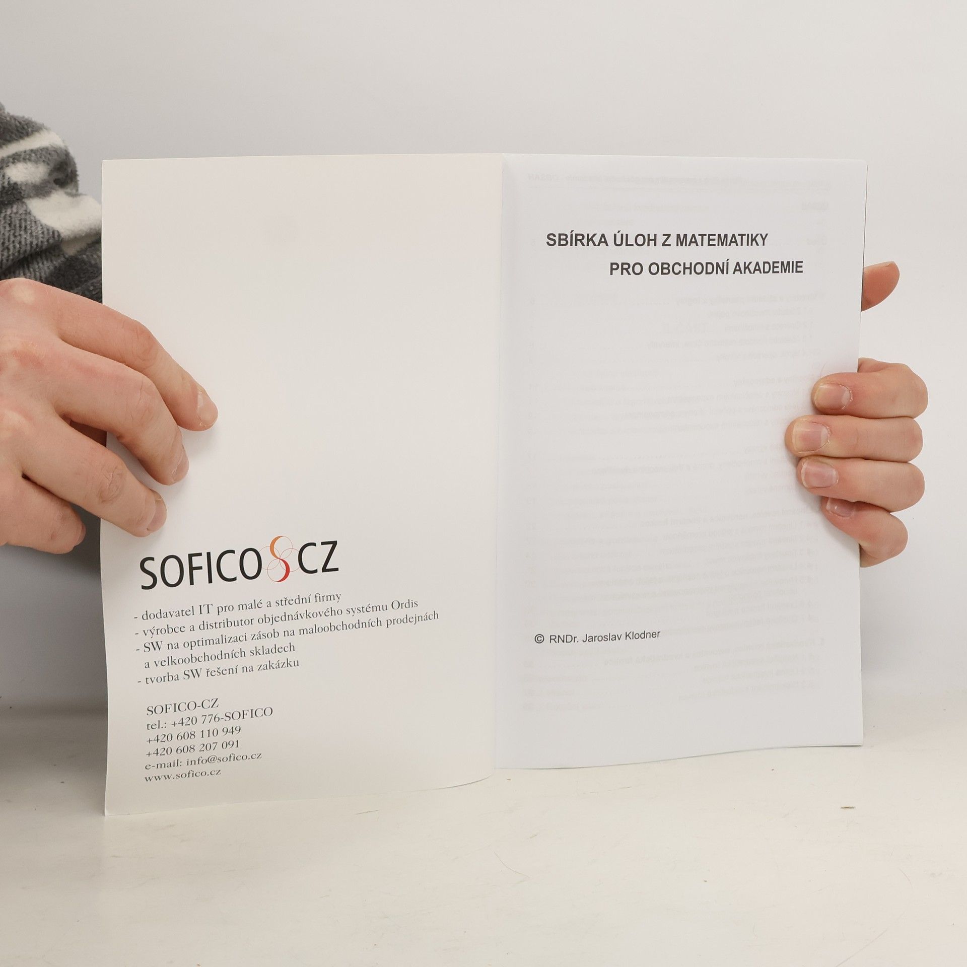 Jaroslav Klodner Sbírka úloh z matematiky pro obchodní akademie a střední odborné školy
