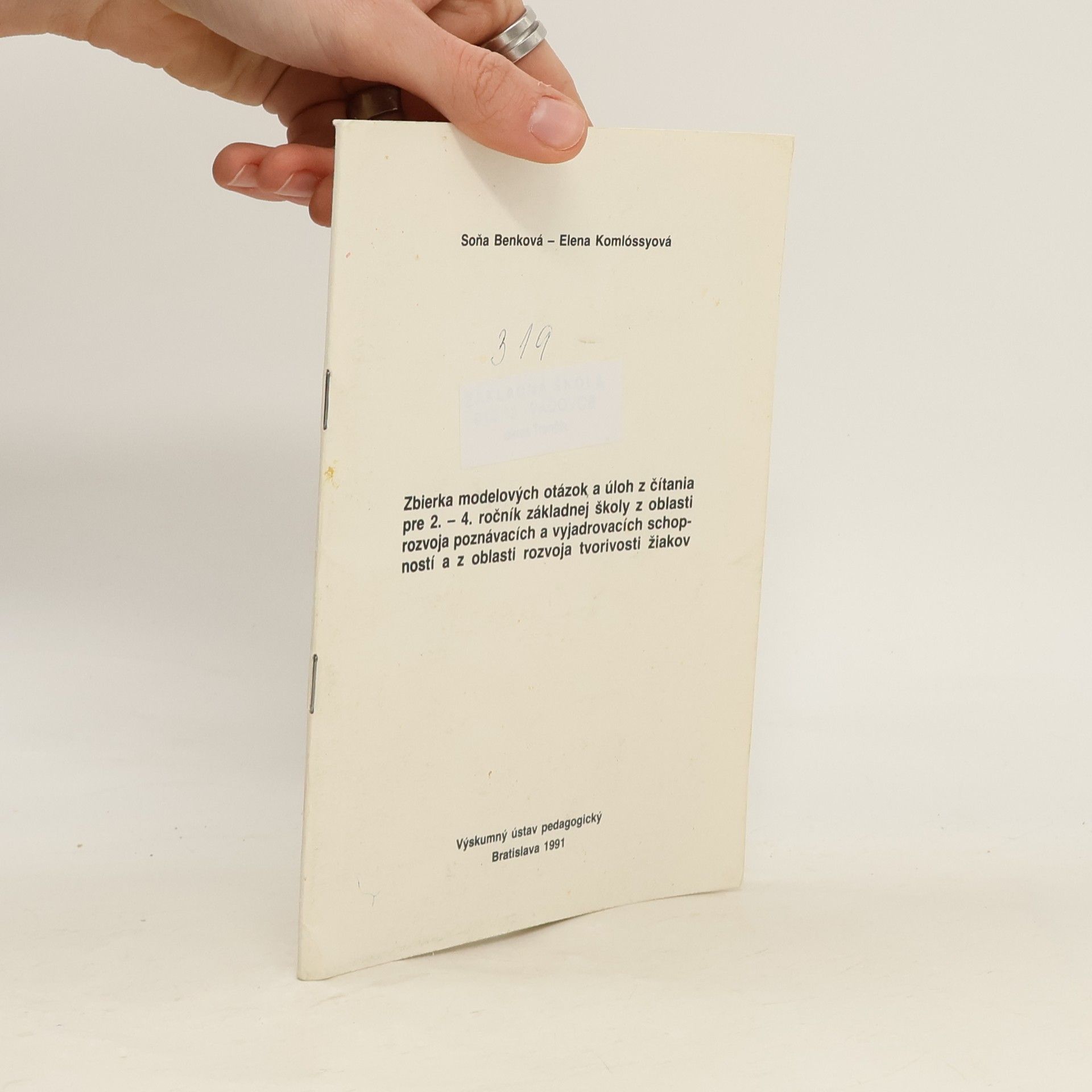 Zbierka modelových otázok a úloh z čítania pre 2. - 4. ročník základnej školy