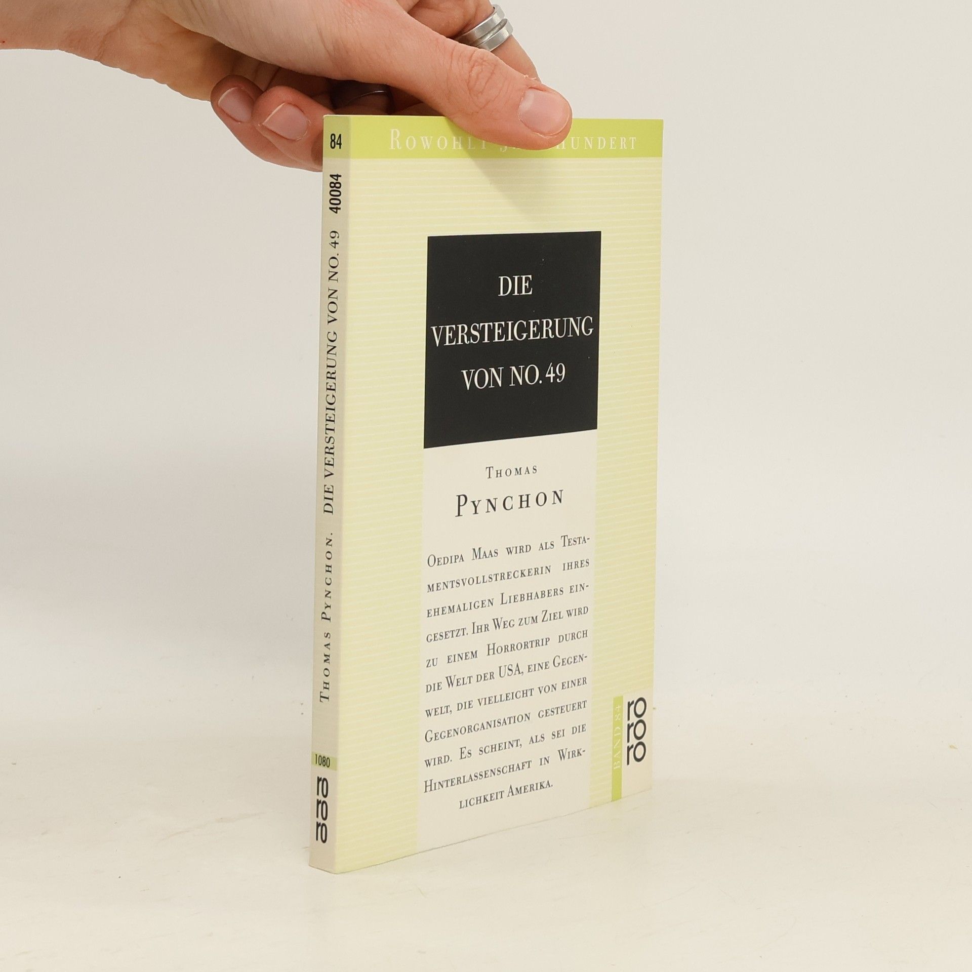 Thomas Pynchon Die Versteigerung von No. 49