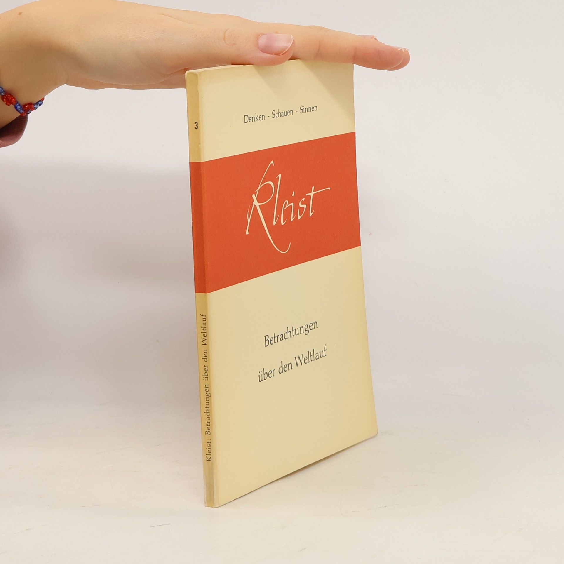 AA.VV. Kleist: Betrachtungen über den Weltlauf