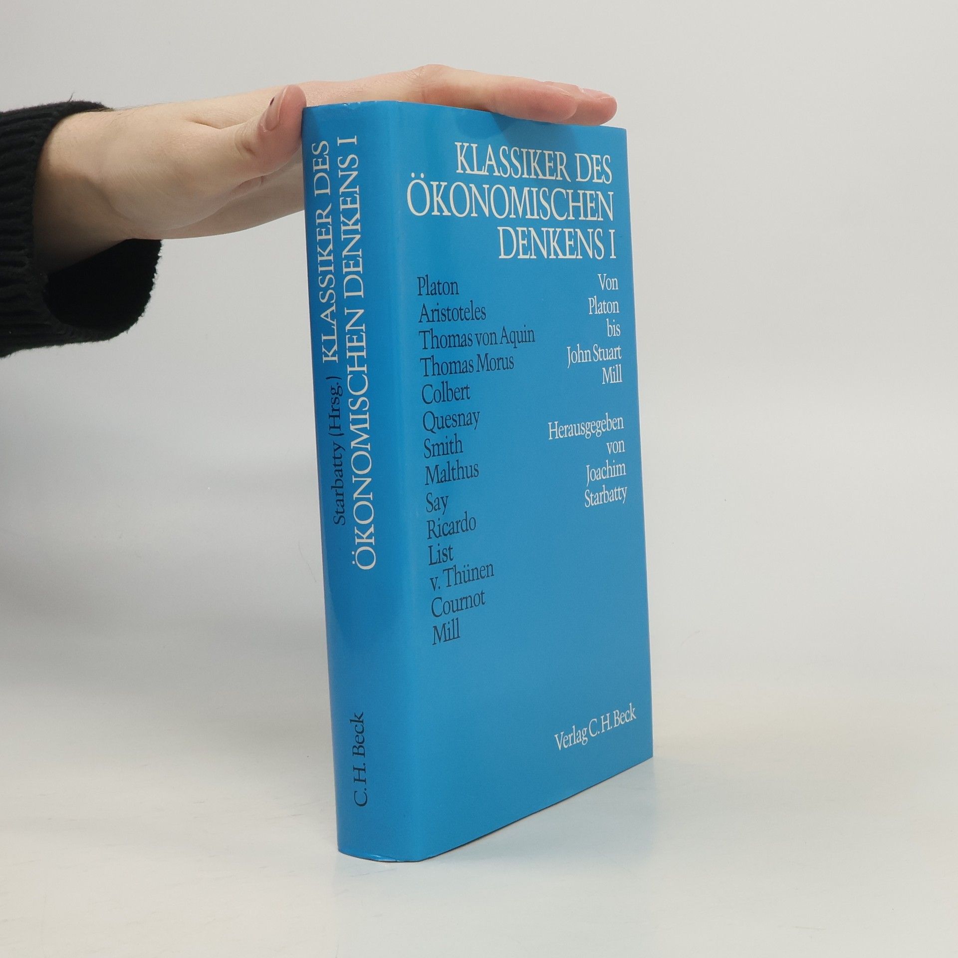 Joachim Starbatty Klassiker des ökonomischen Denkens