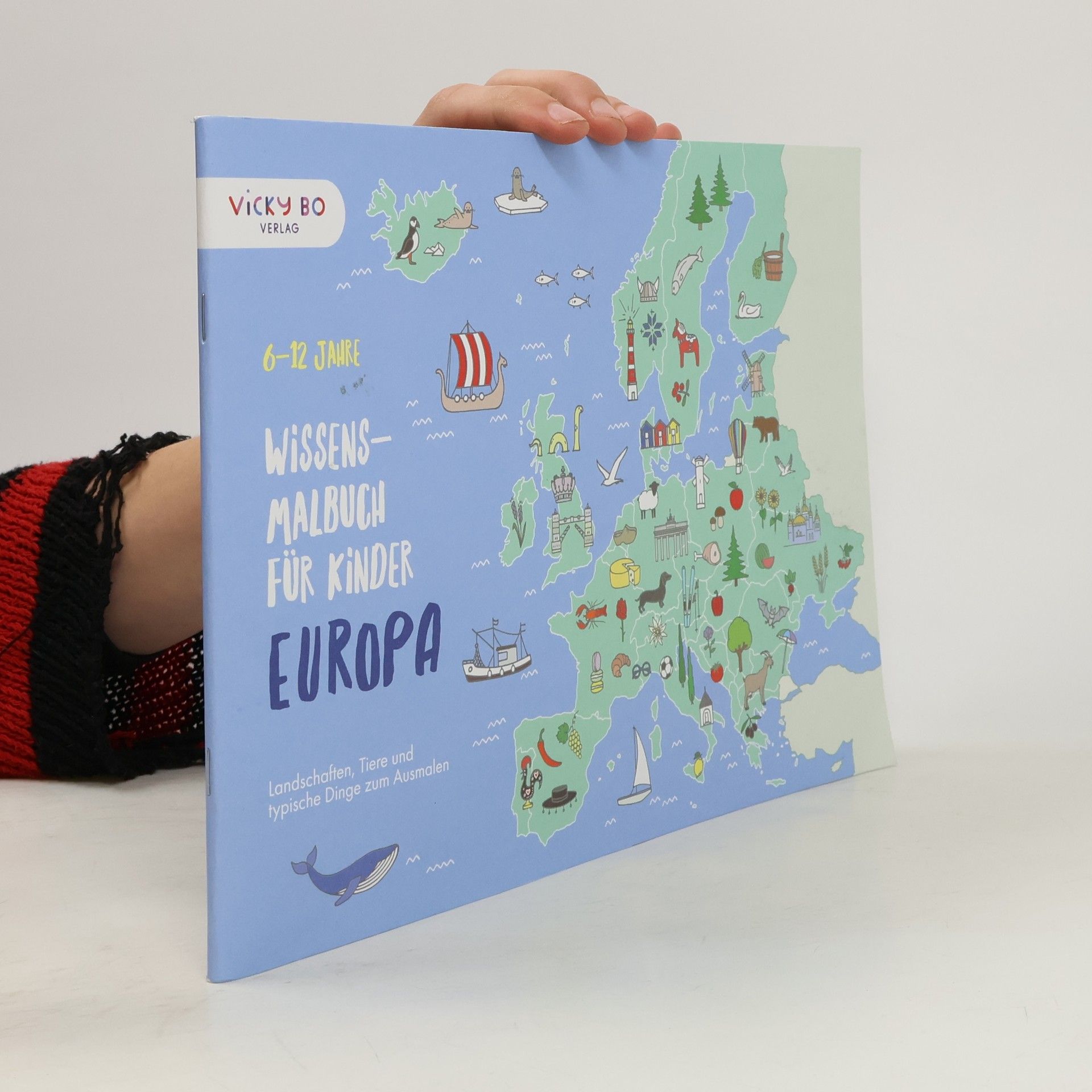 Vicky Bo Wissens-Malbuch für Kinder - EUROPA
