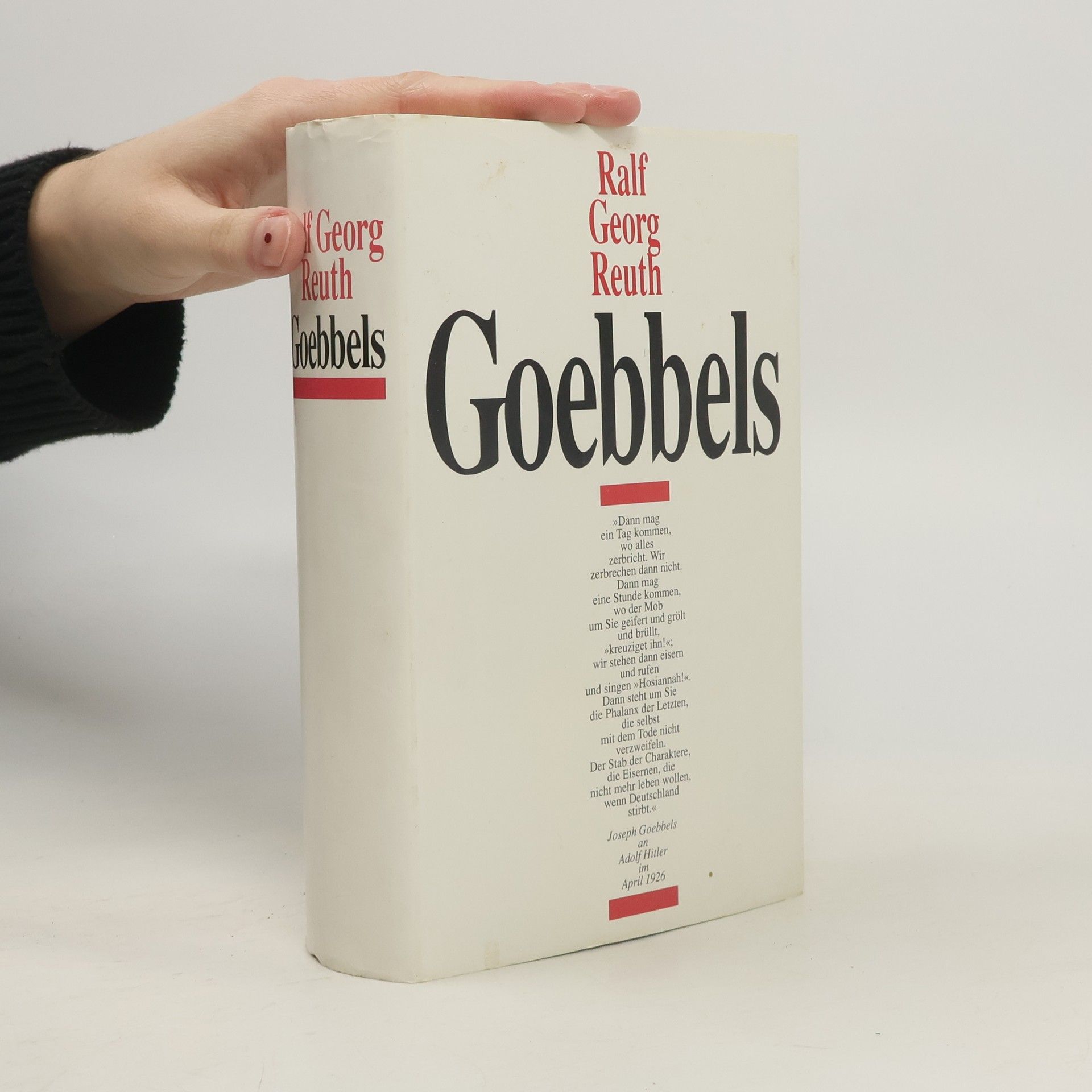 Ralf Georg Reuth Goebbels