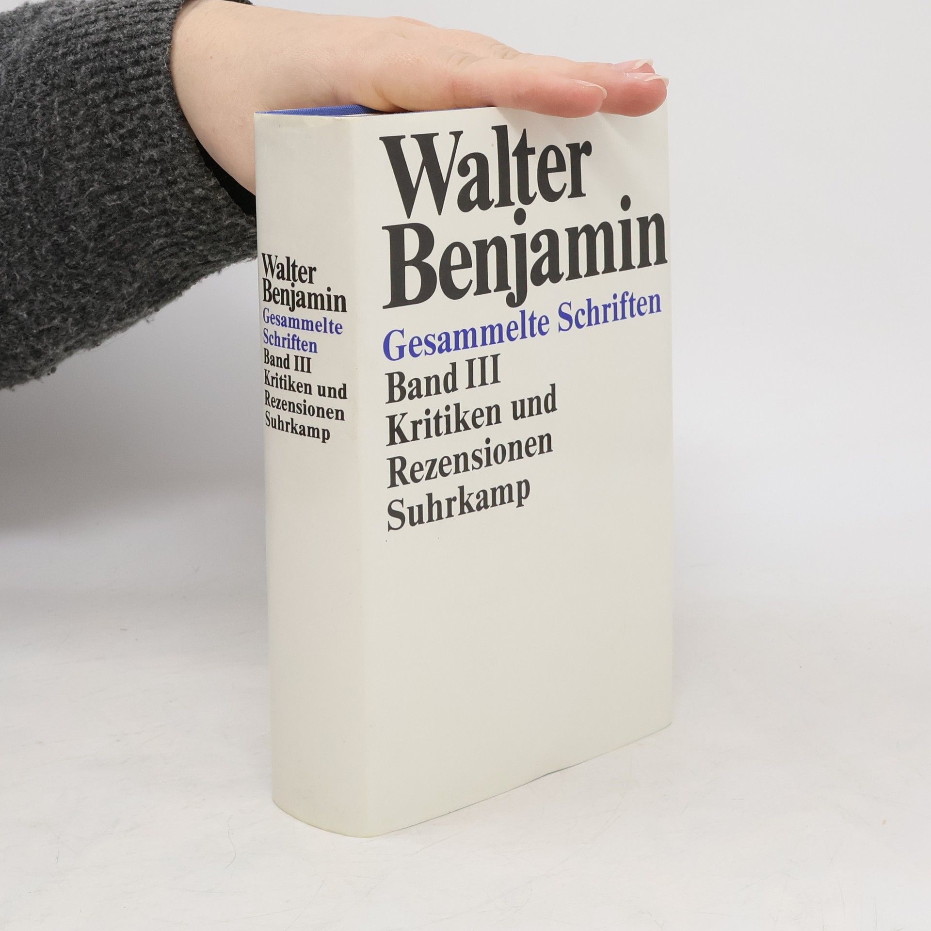 Walter Benjamin Gesammelte Schriften - 3: Kritiken und Rezensionen