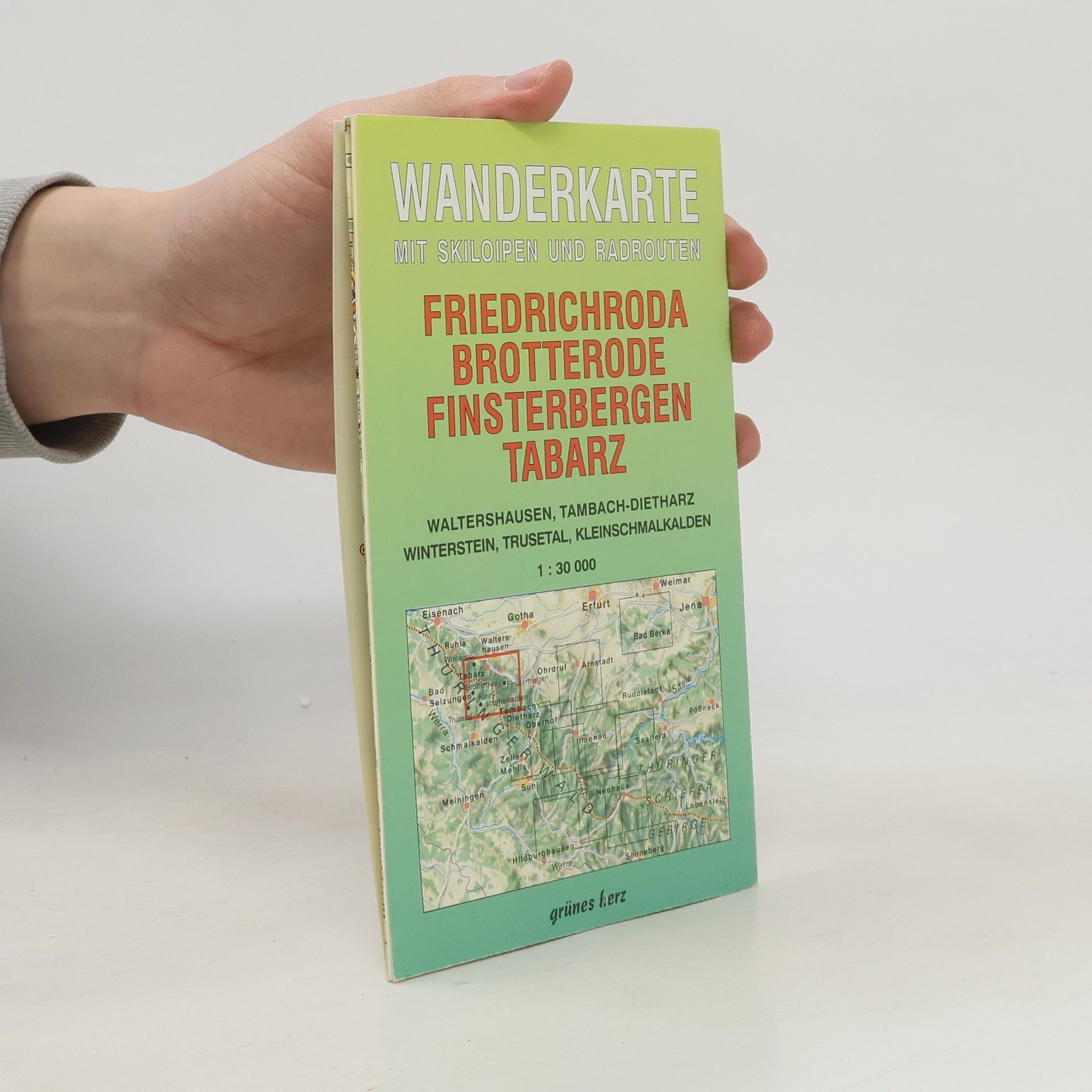 AA.VV. Wanderkarte "Friedrichroda, Brotterode, Finsterbergen, Tabarz": Mit Waltershausen, Tambach-Dietharz, Winterstein, Trusetal, Kleinschmalkalden. Mit Skiloipen und Radrouten. 1:30.000