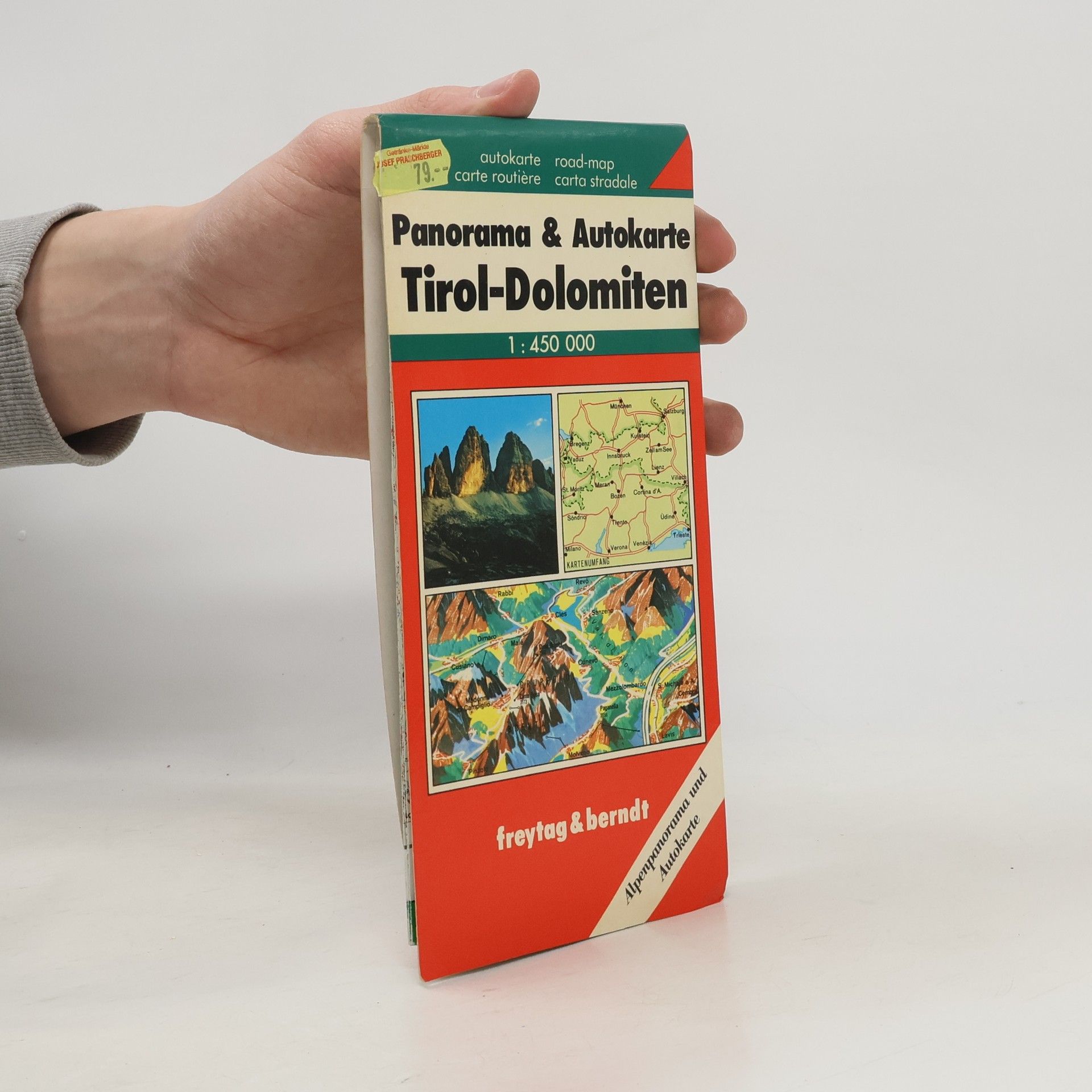 Autores varios Tirol - Dolomiten - Gardasee - Panorama, Autokarte 1:450.000