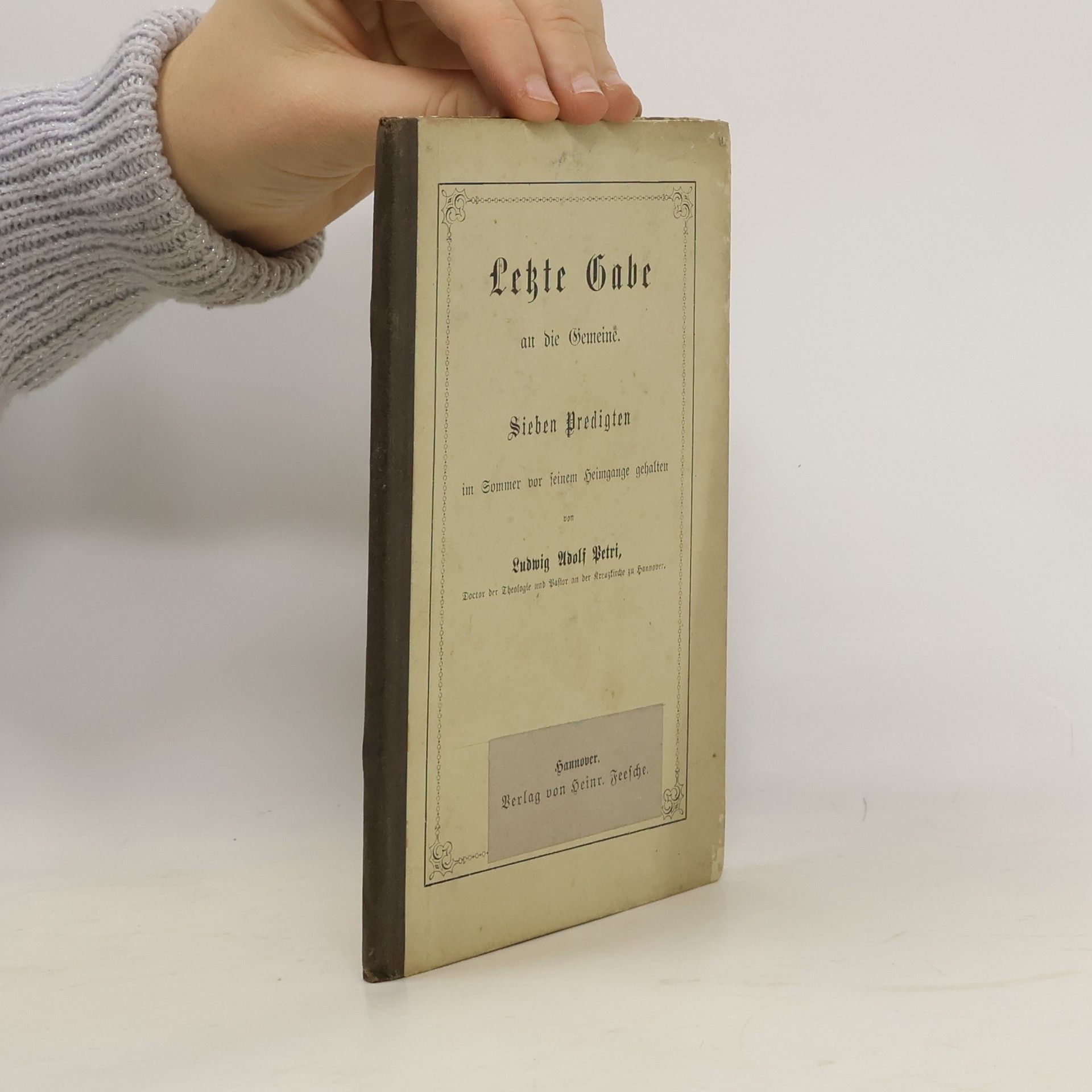 Letzte Gabe an die Gemeine