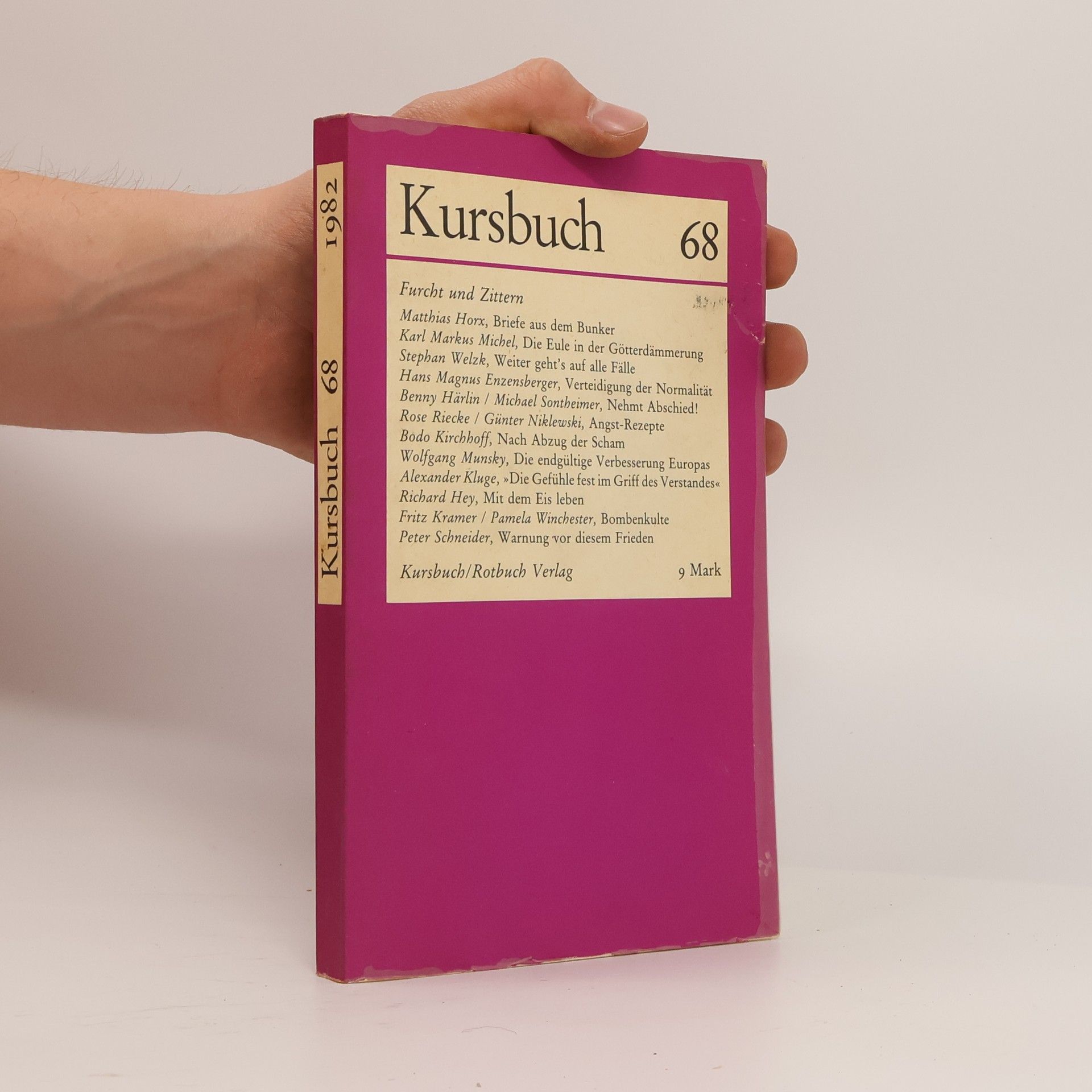Autorenkollektiv Kursbuch 68