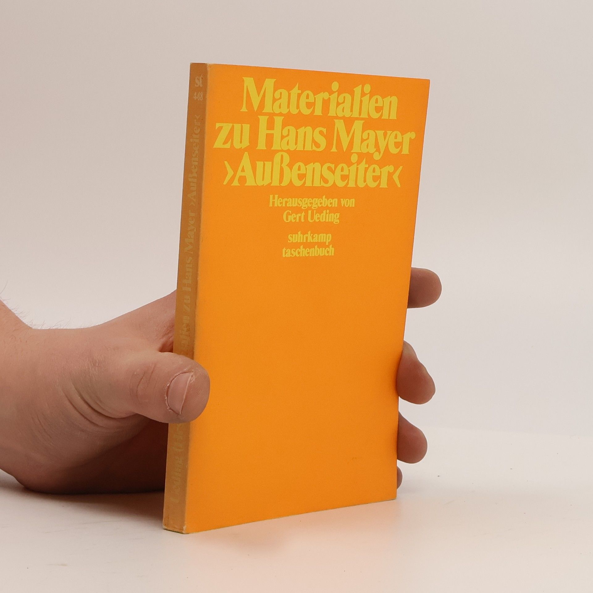 Gert Ueding Materialien zu Hans Mayer, "Aussenseiter"